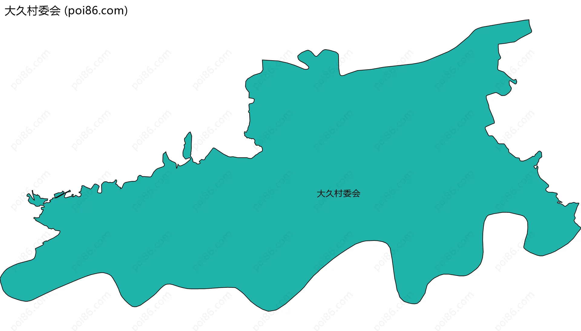 大久村委会边界地图