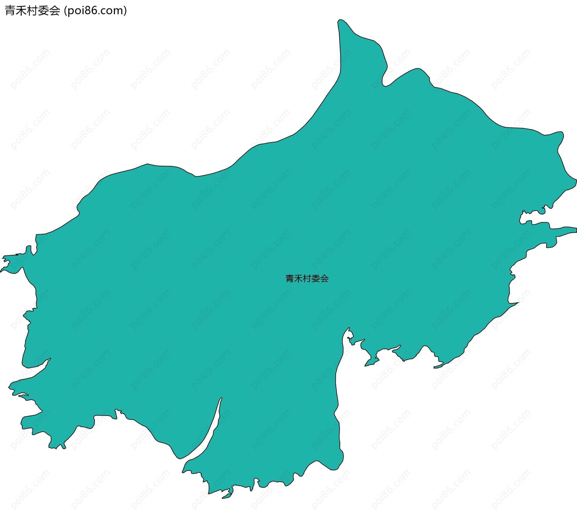 青禾村委会边界地图