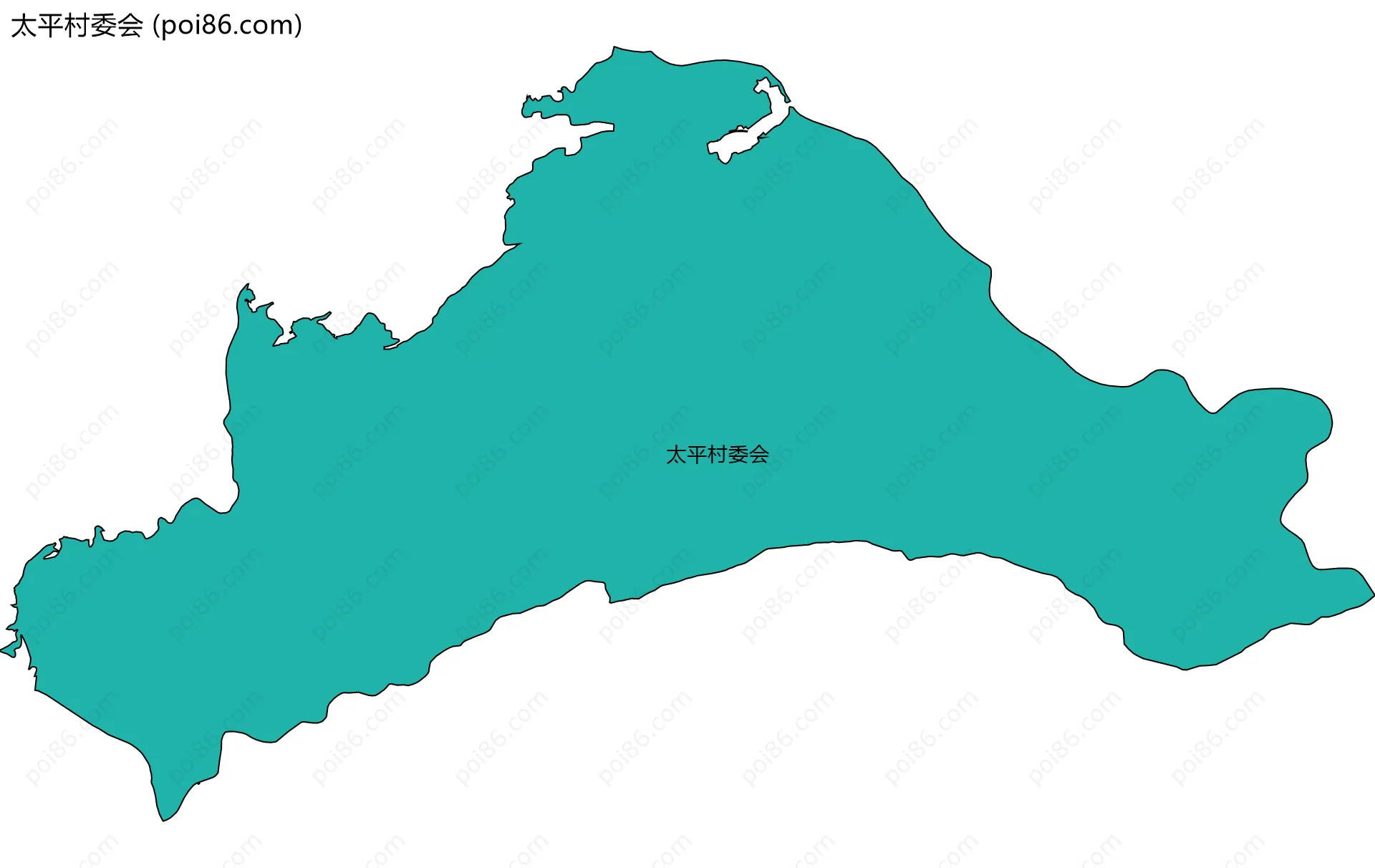 太平村委会边界地图