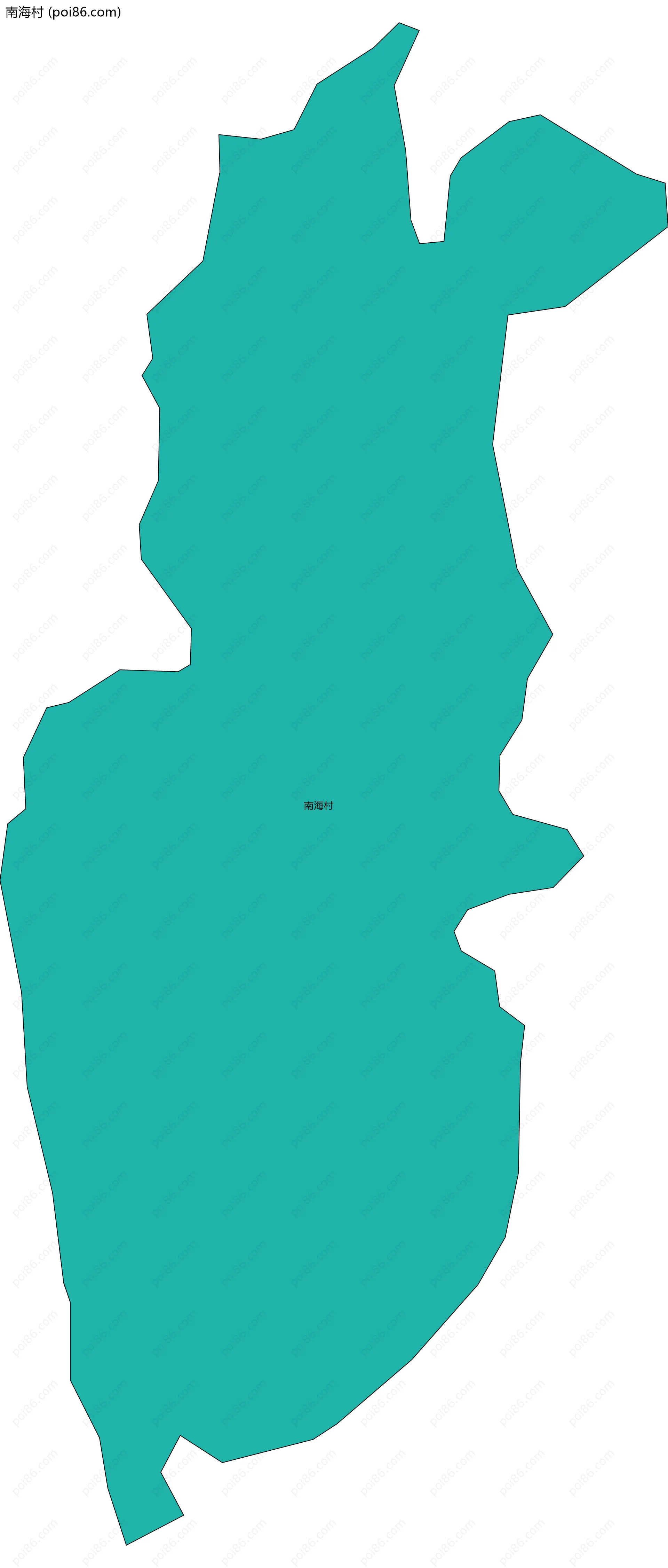 南海村边界地图