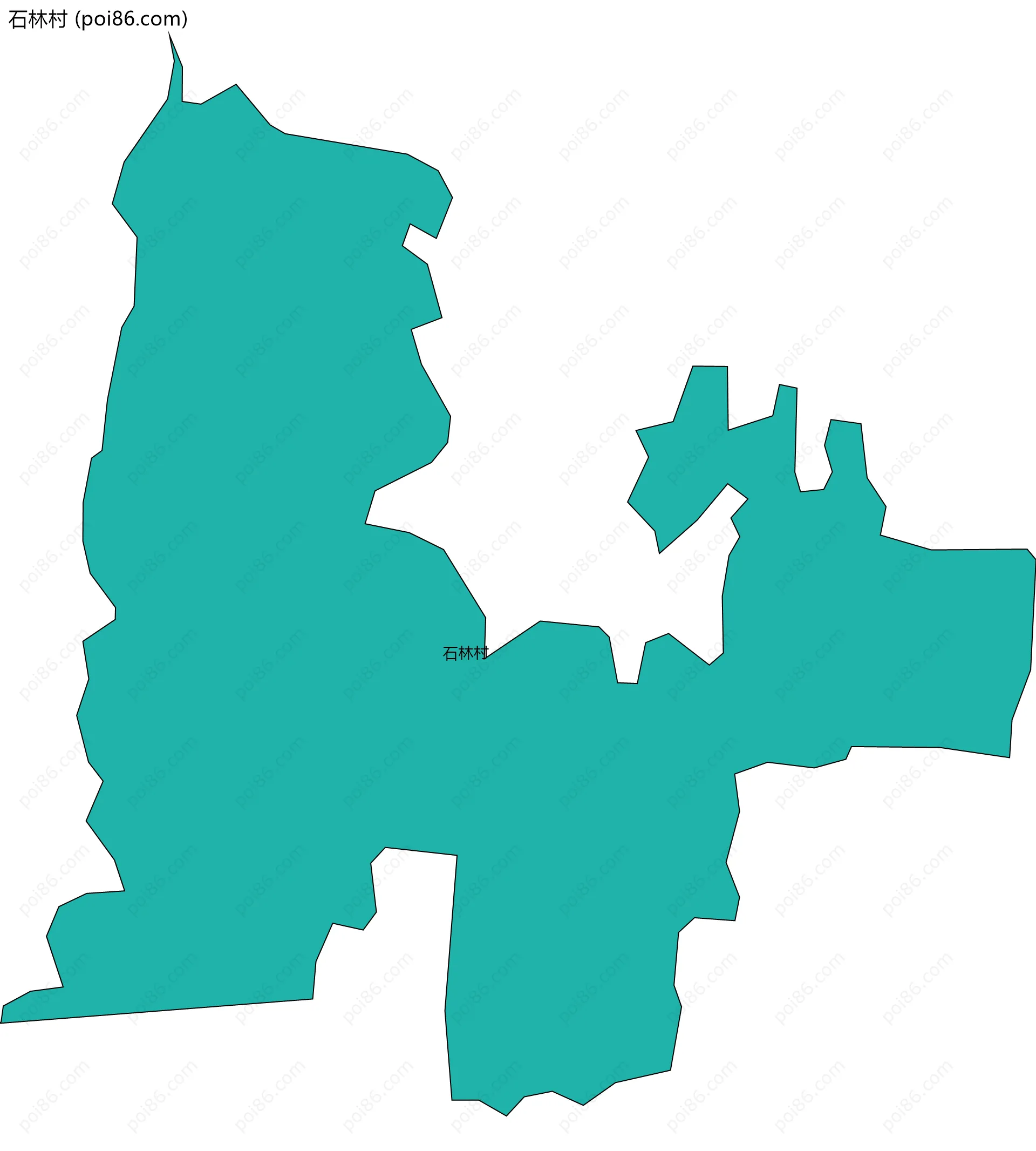 石林村边界地图