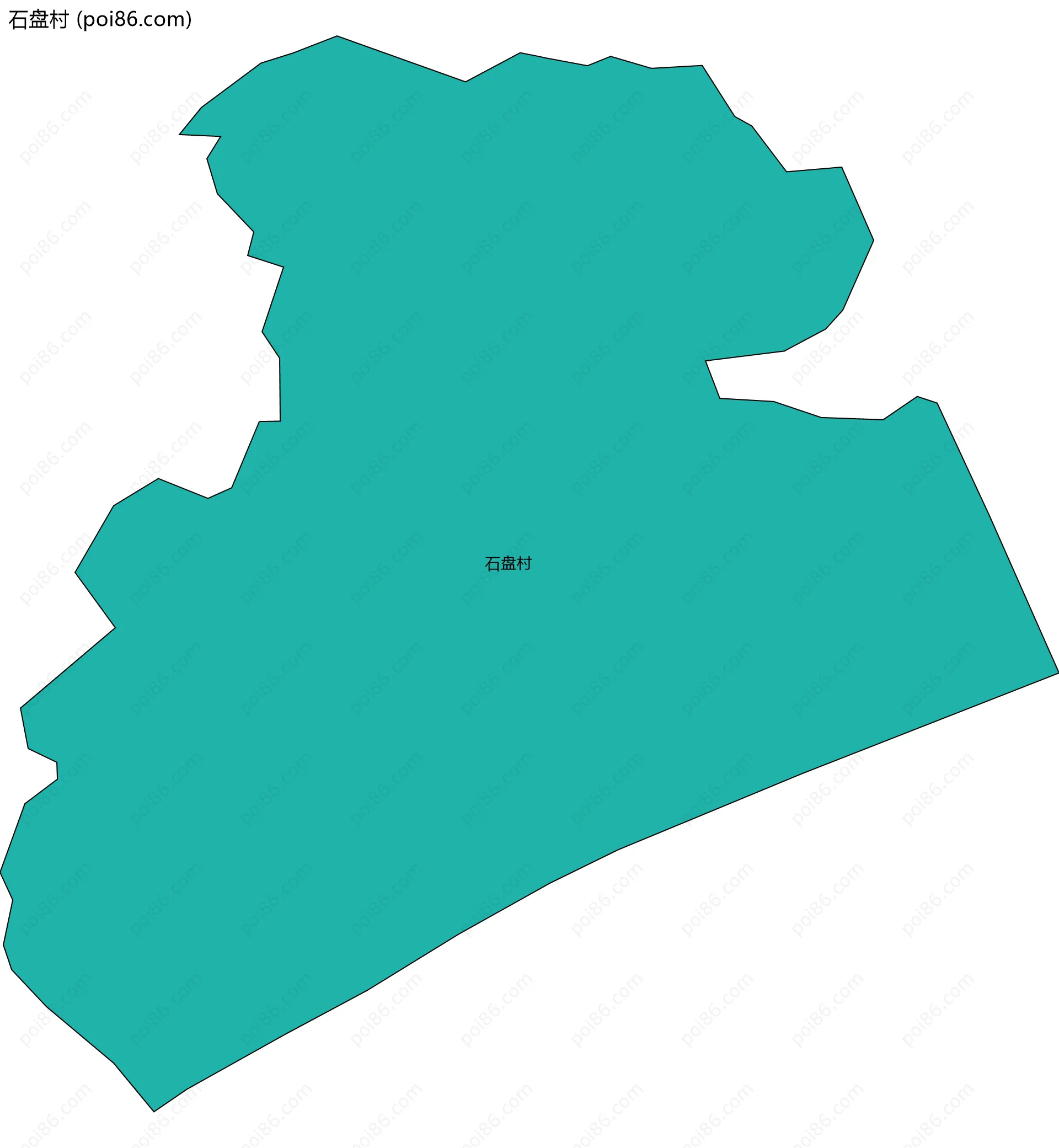 石盘村边界地图