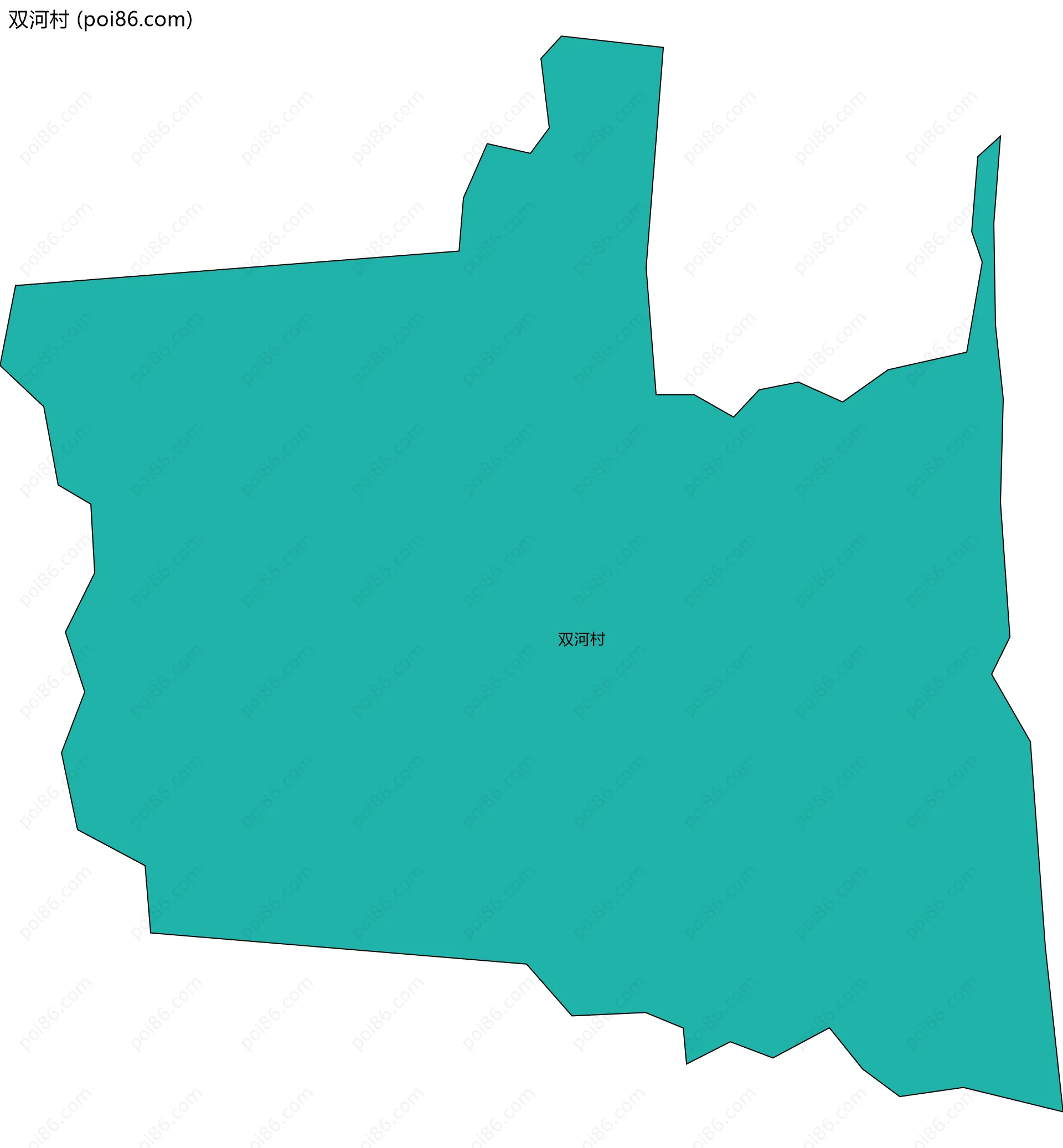 双河村边界地图