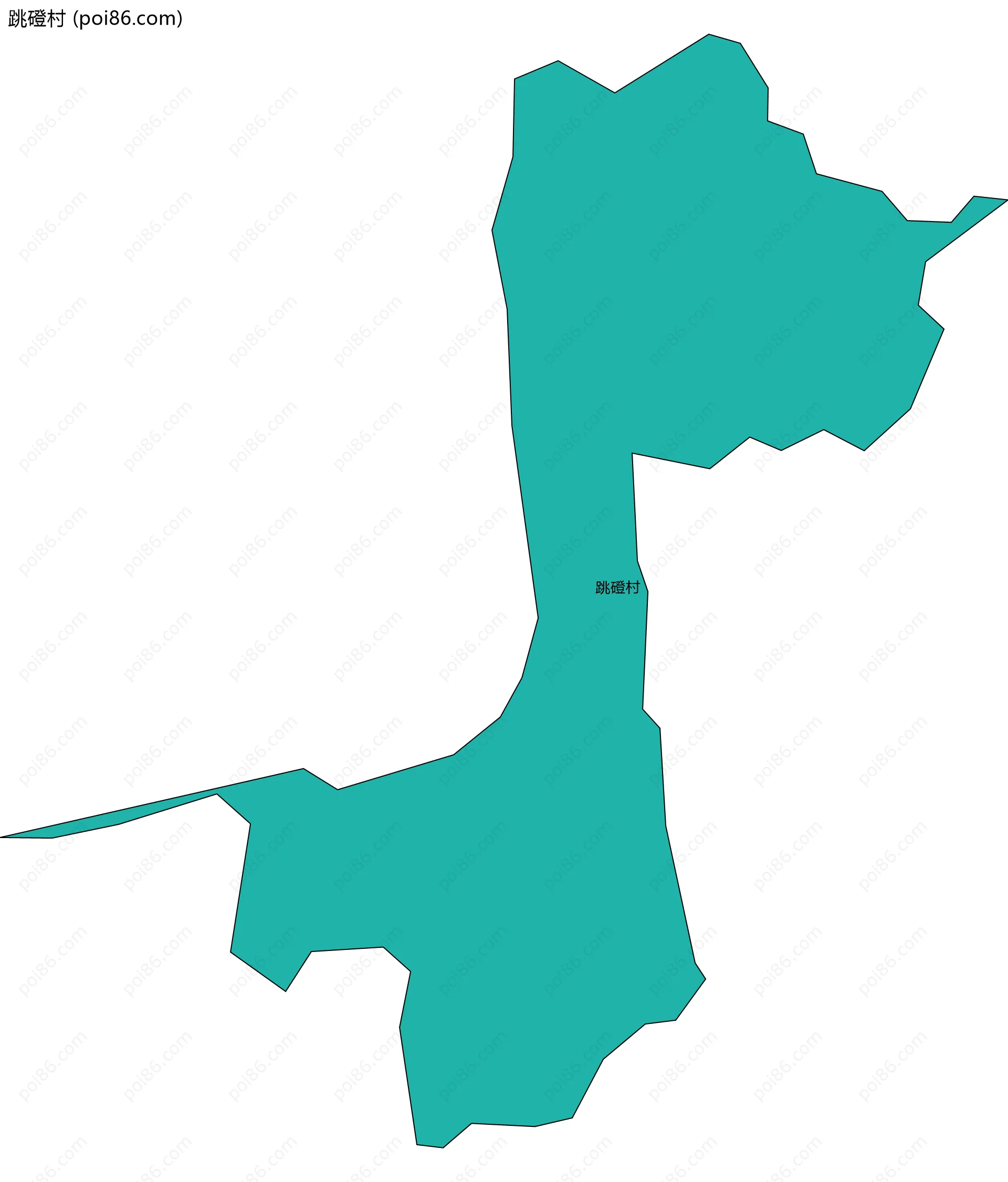 跳磴村边界地图