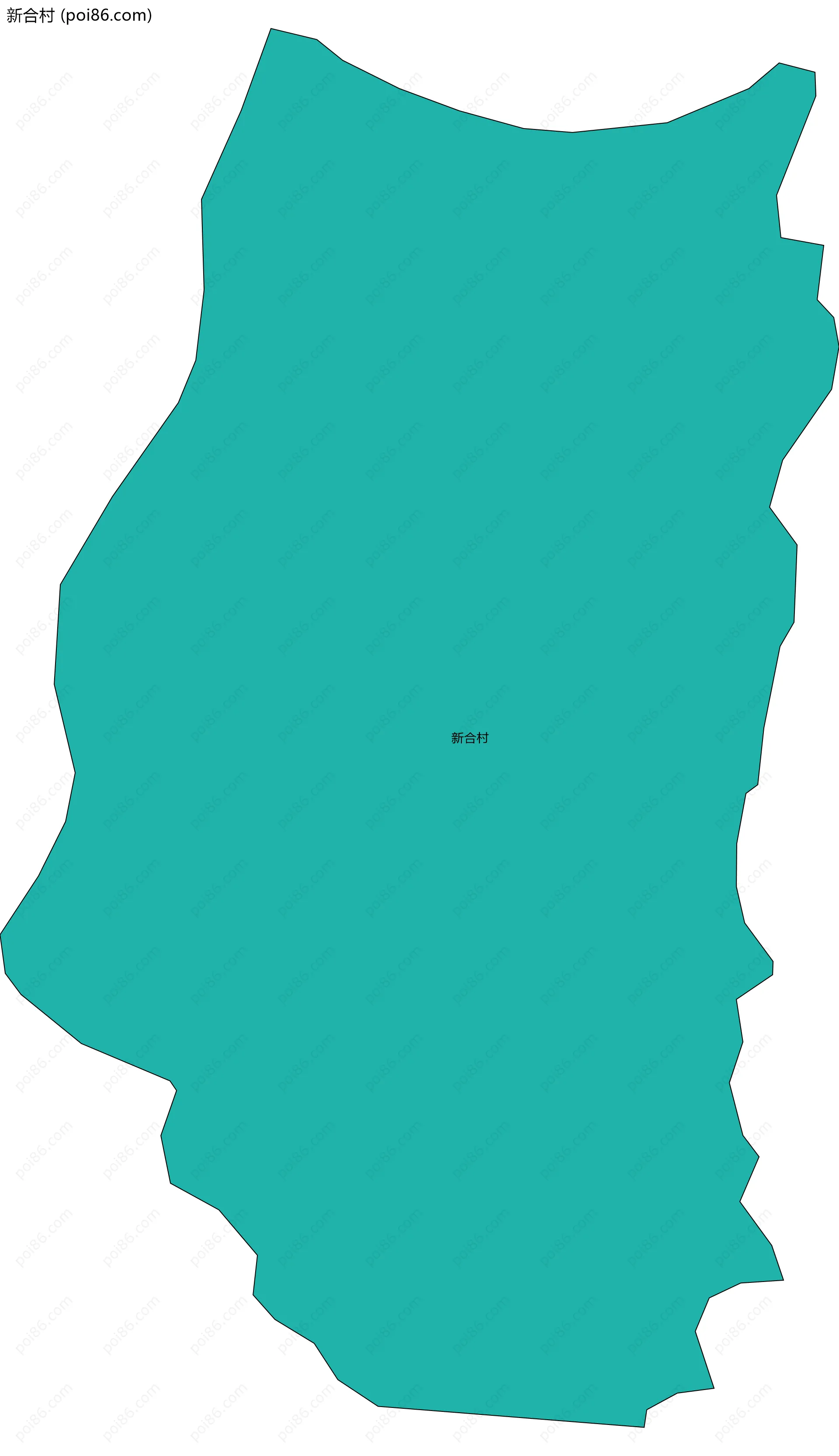 新合村边界地图