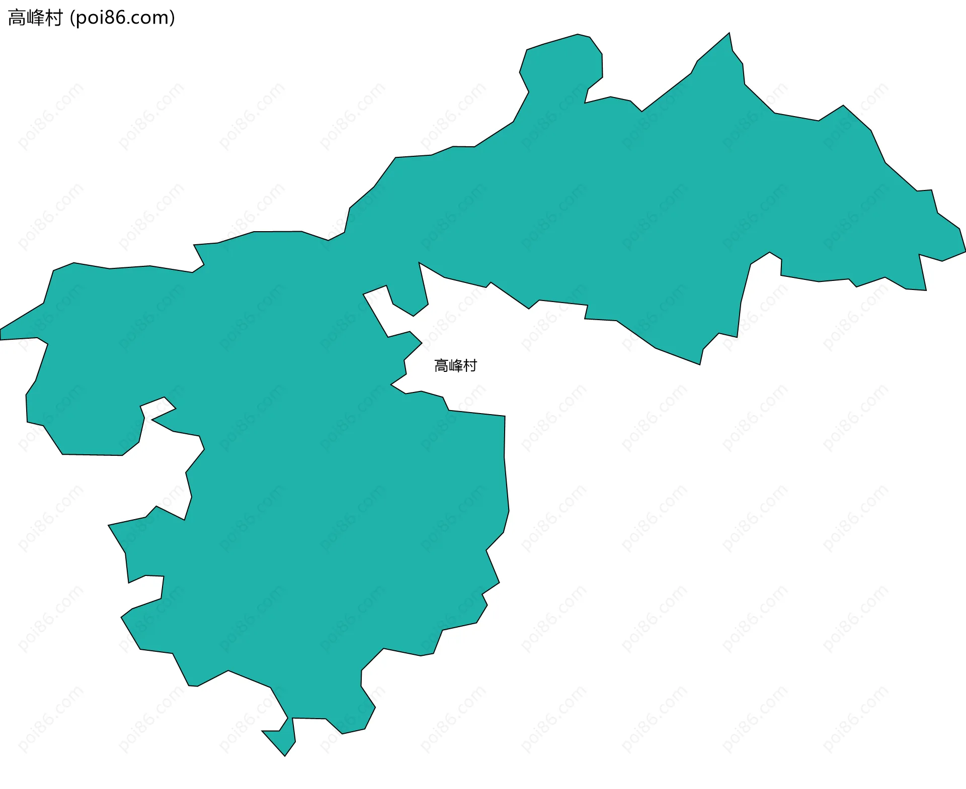 高峰村边界地图