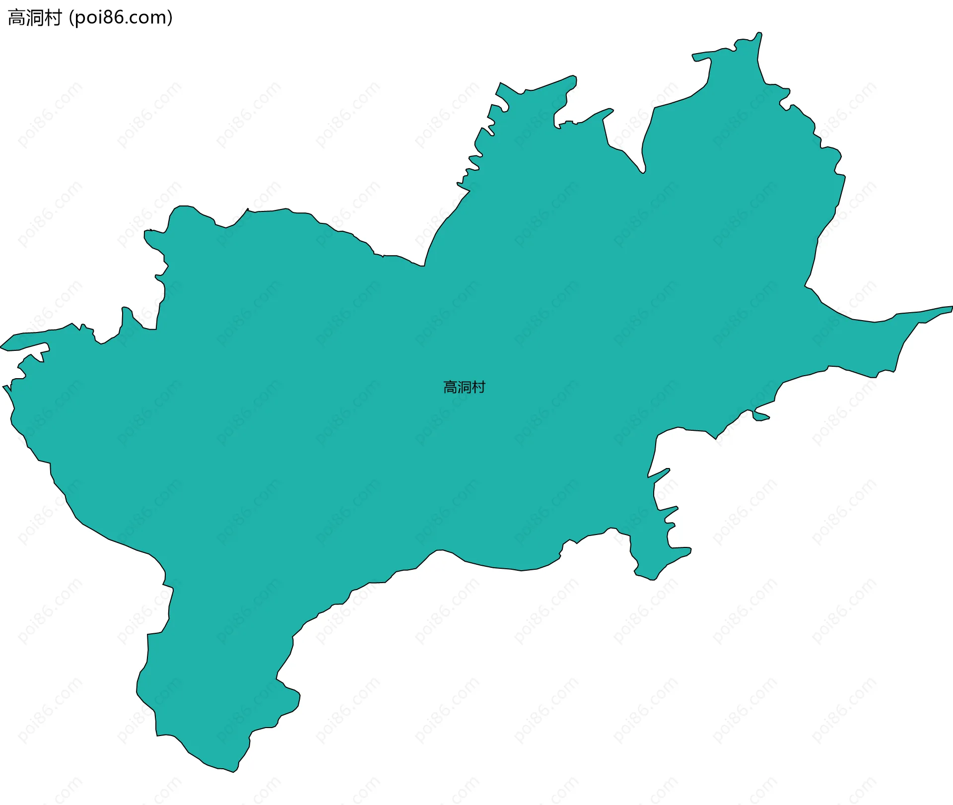 高洞村边界地图