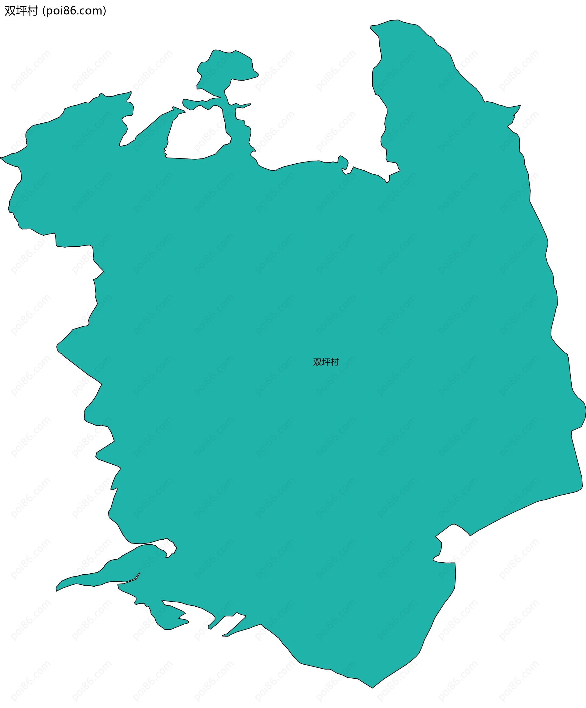 双坪村边界地图