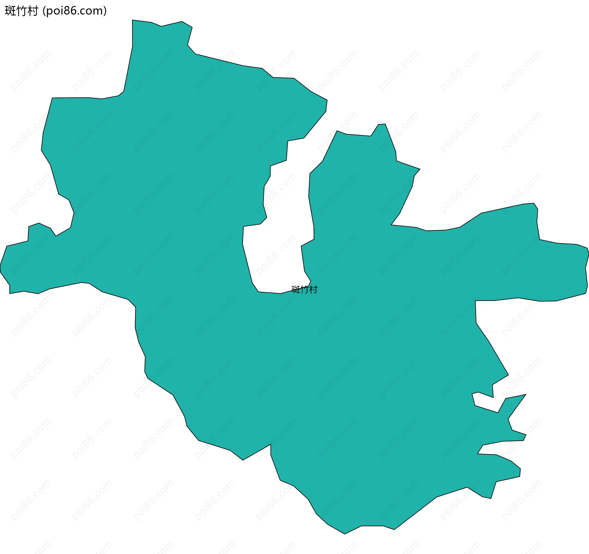 斑竹村边界地图