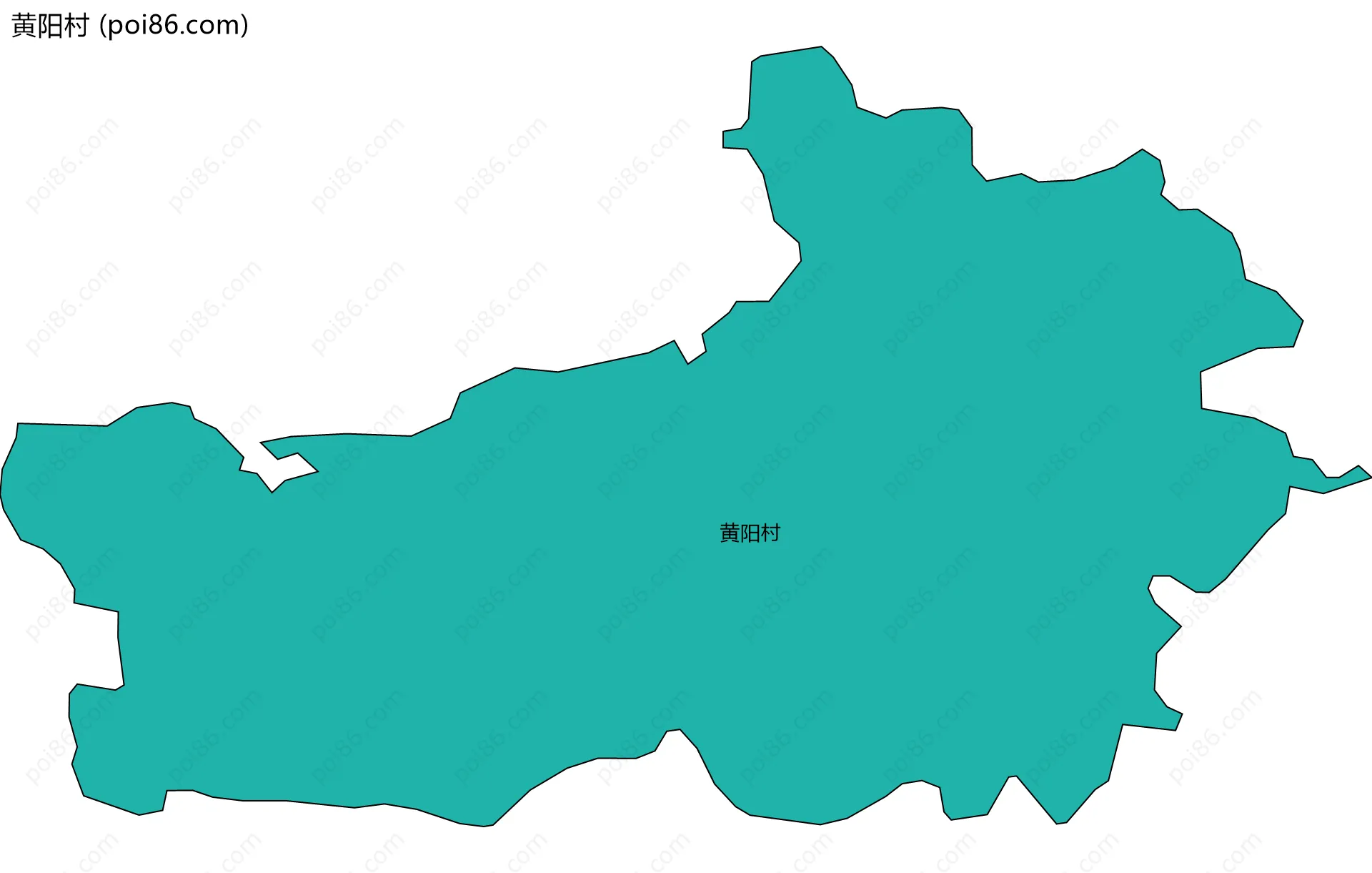 黄阳村边界地图