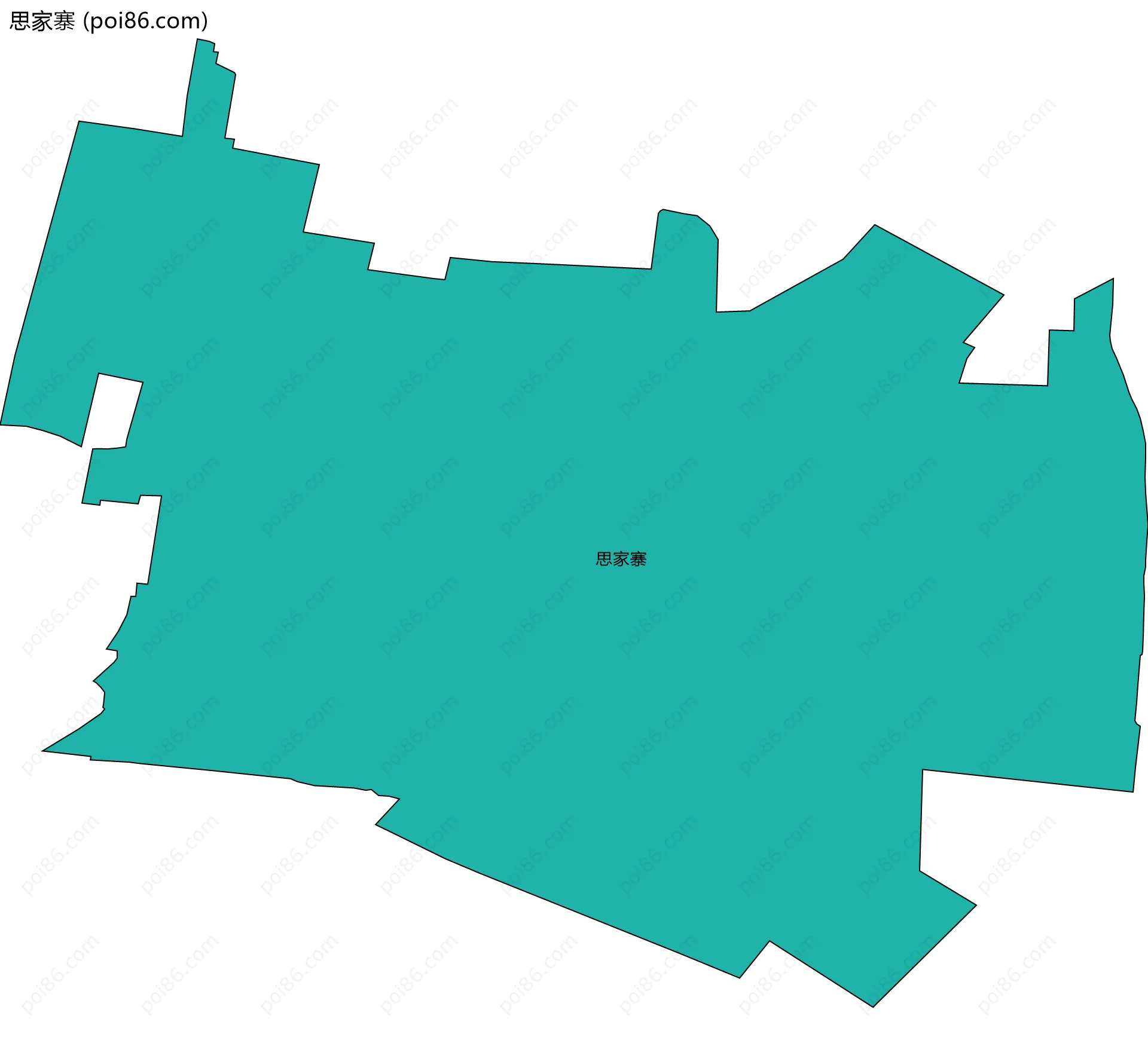 思家寨边界地图