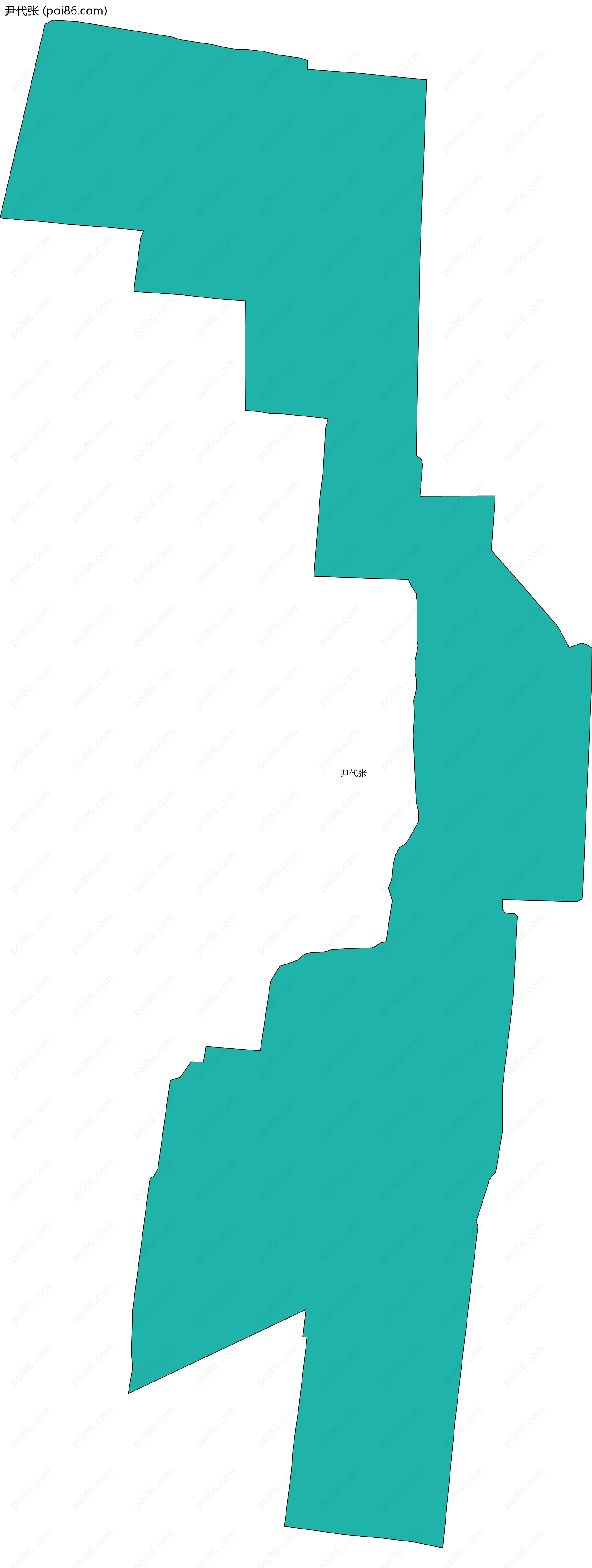 尹代张边界地图