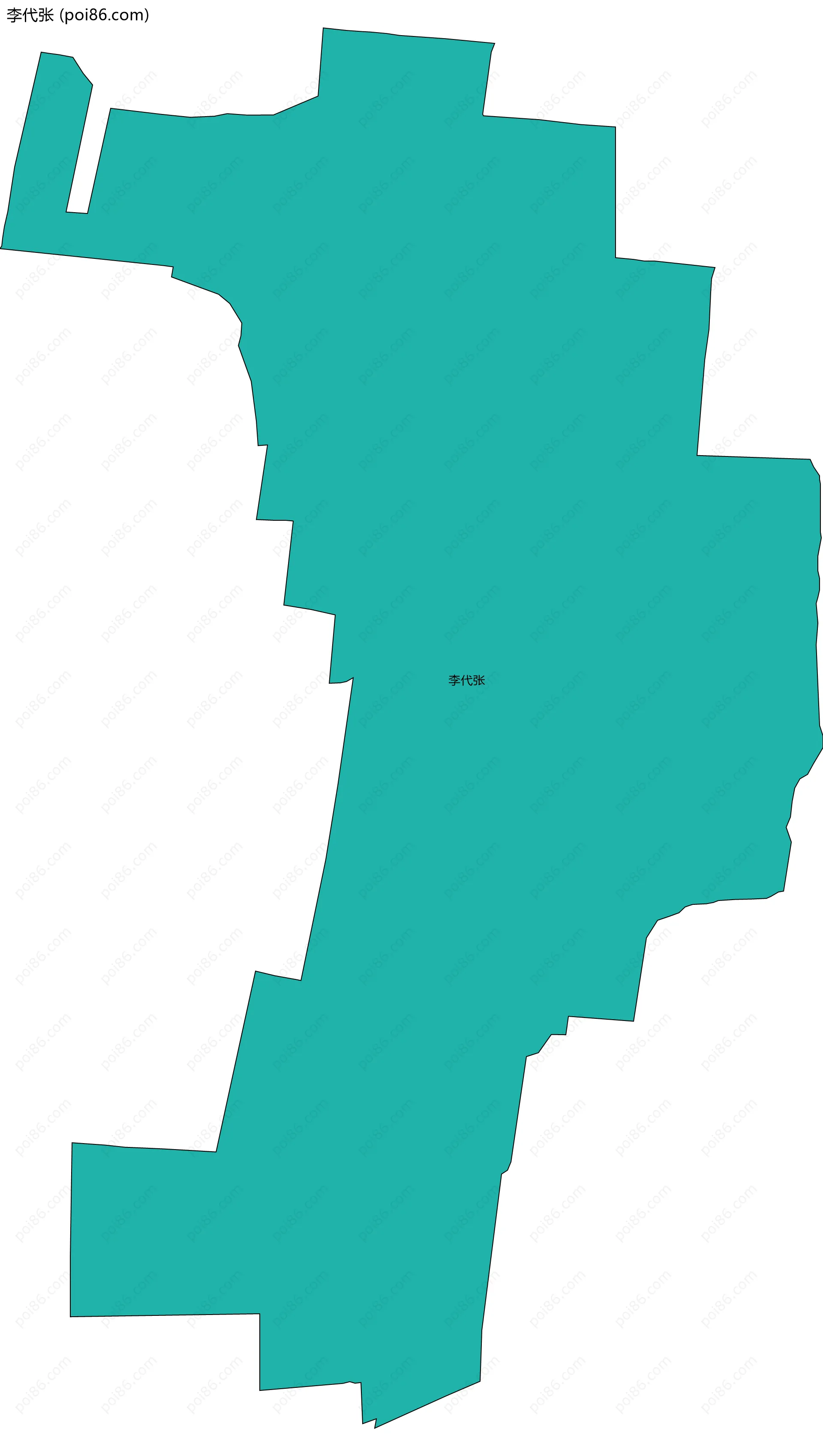 李代张边界地图