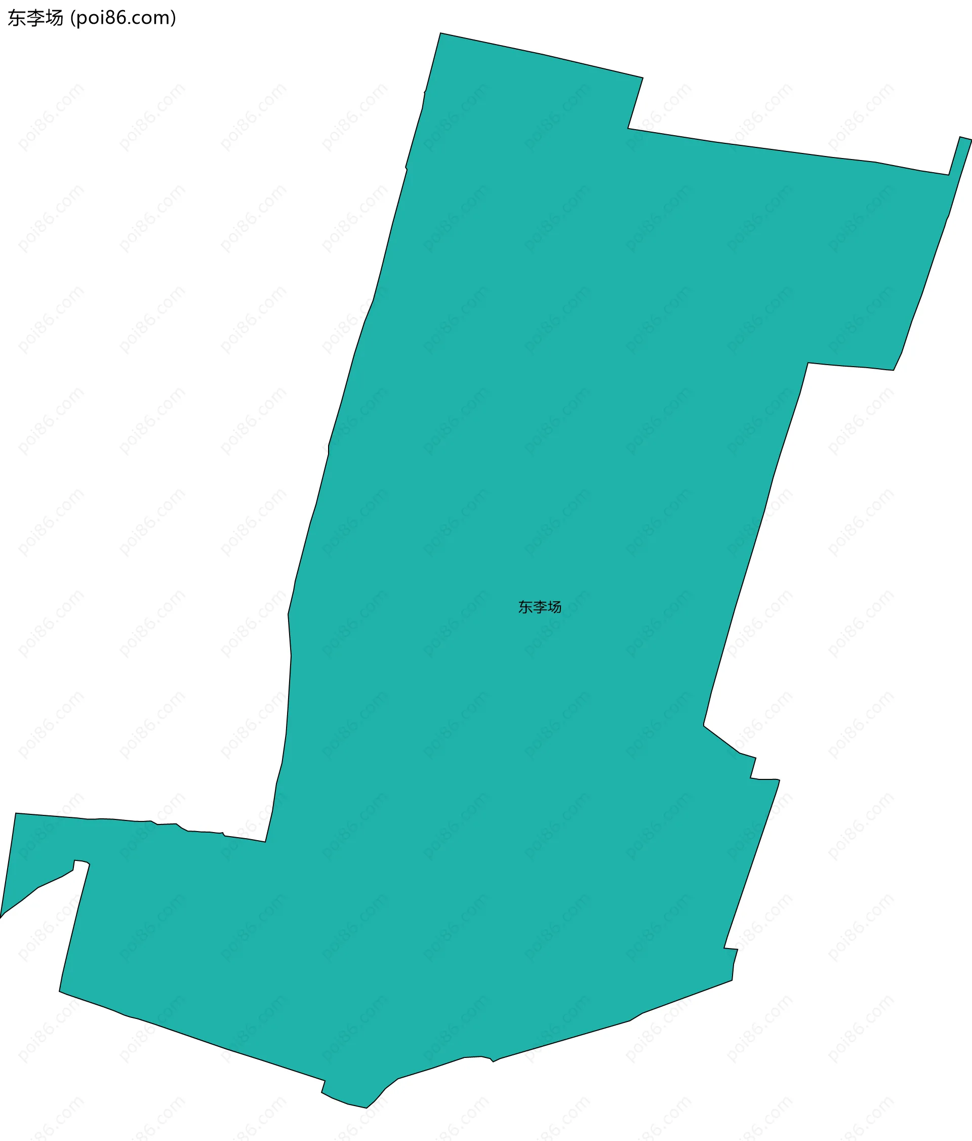 东李场边界地图