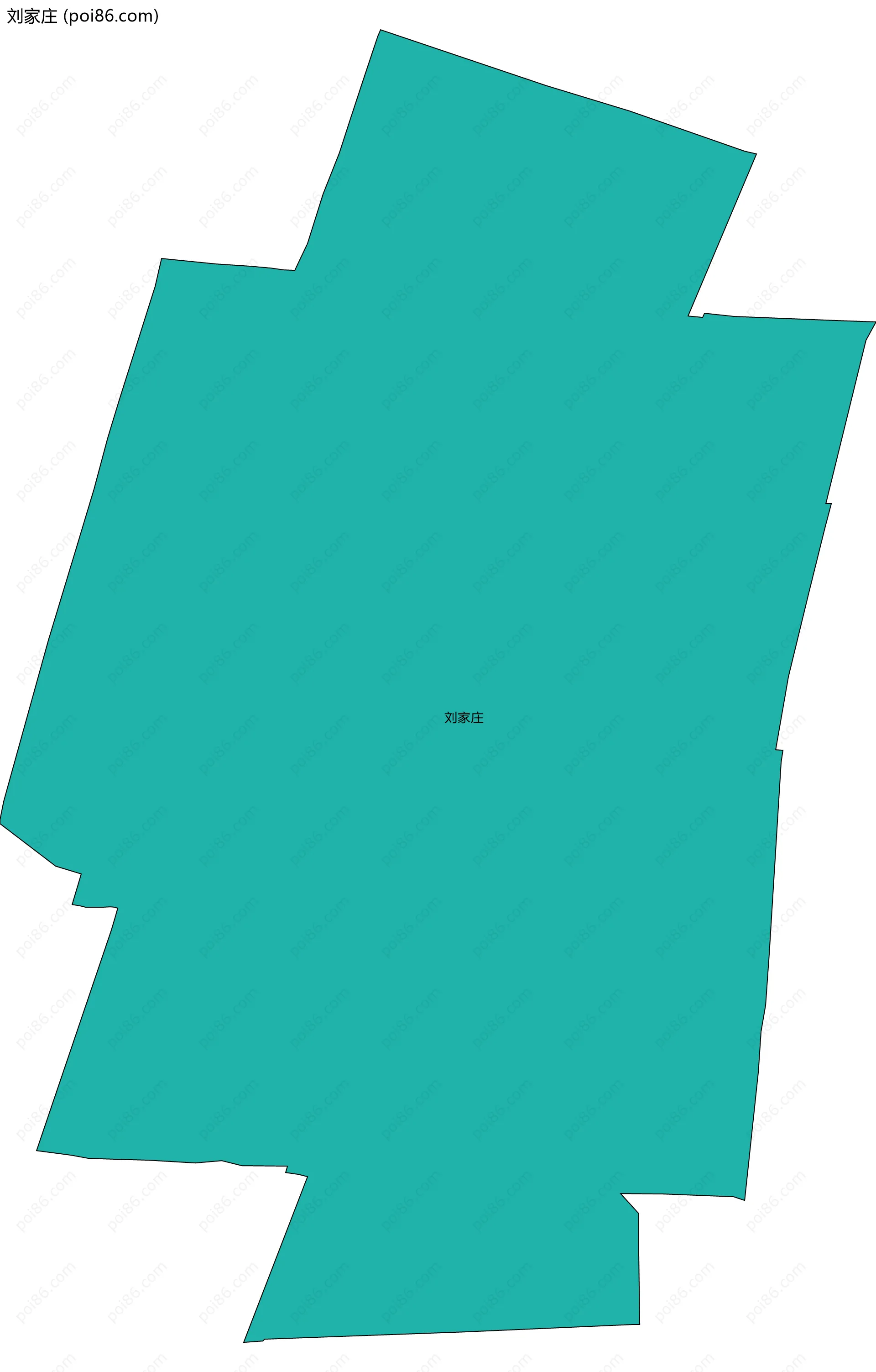 刘家庄边界地图