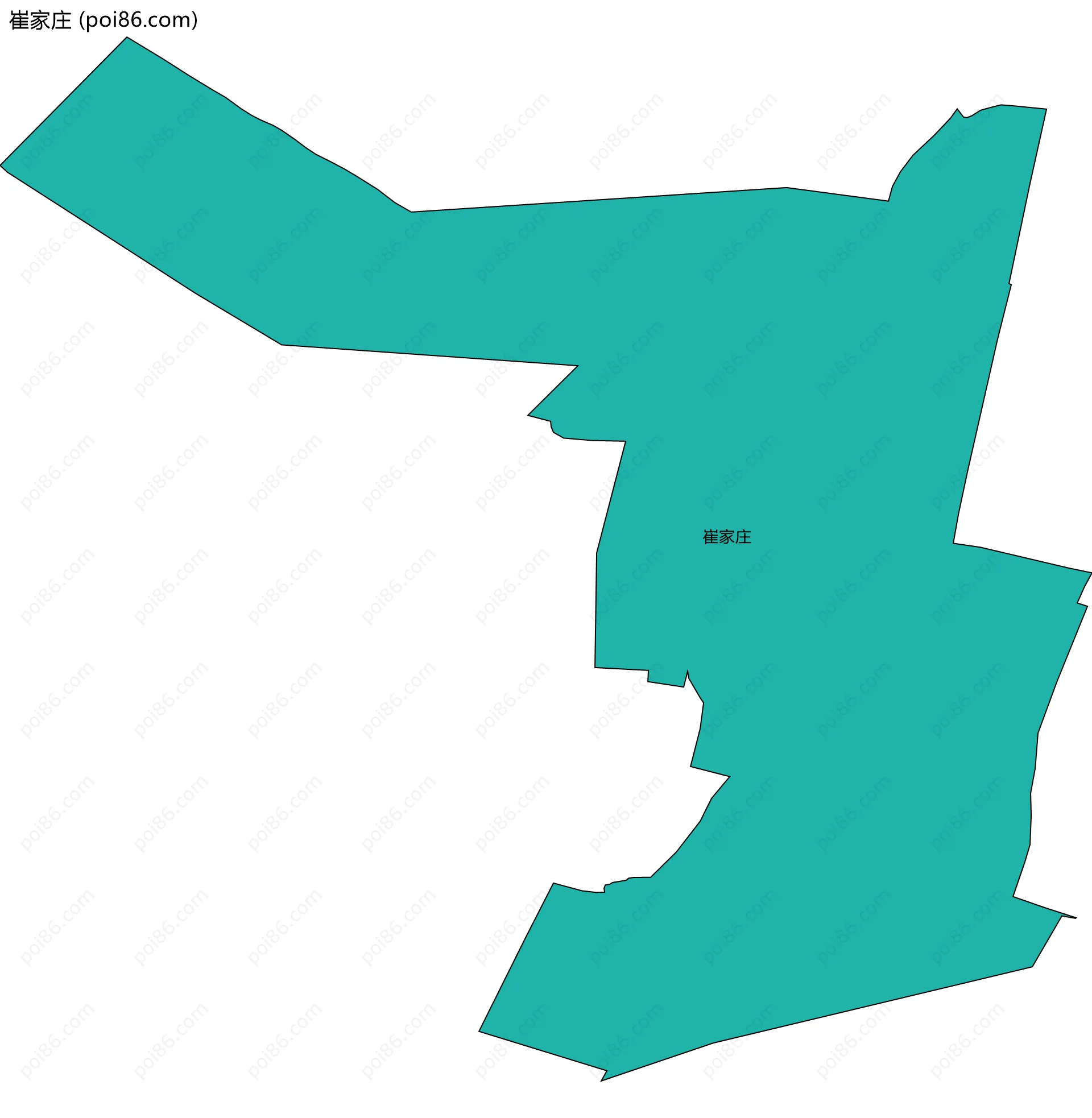 崔家庄边界地图