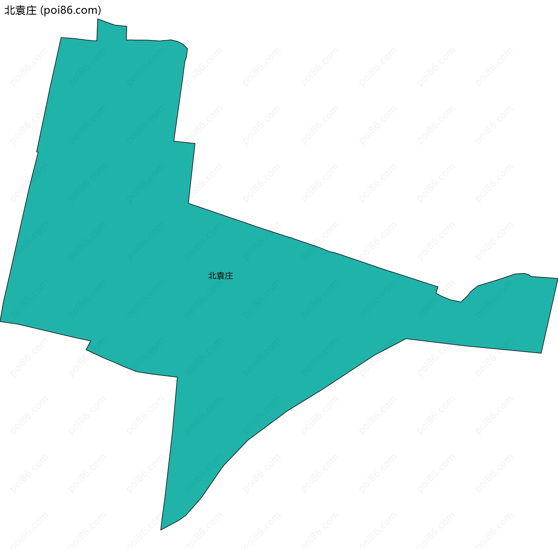 北袁庄边界地图