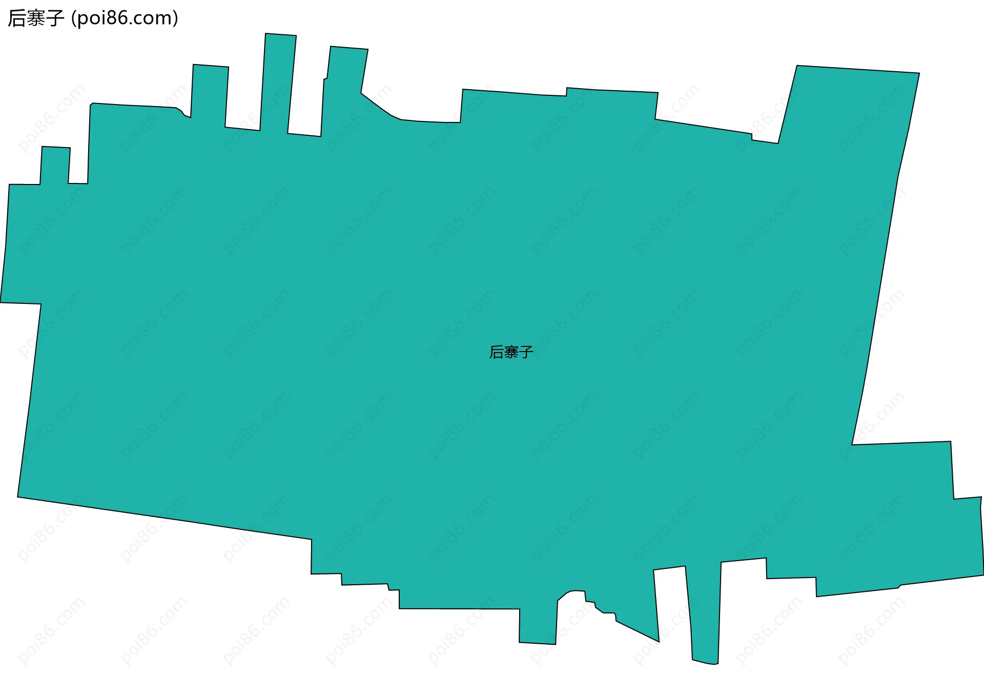 后寨子边界地图