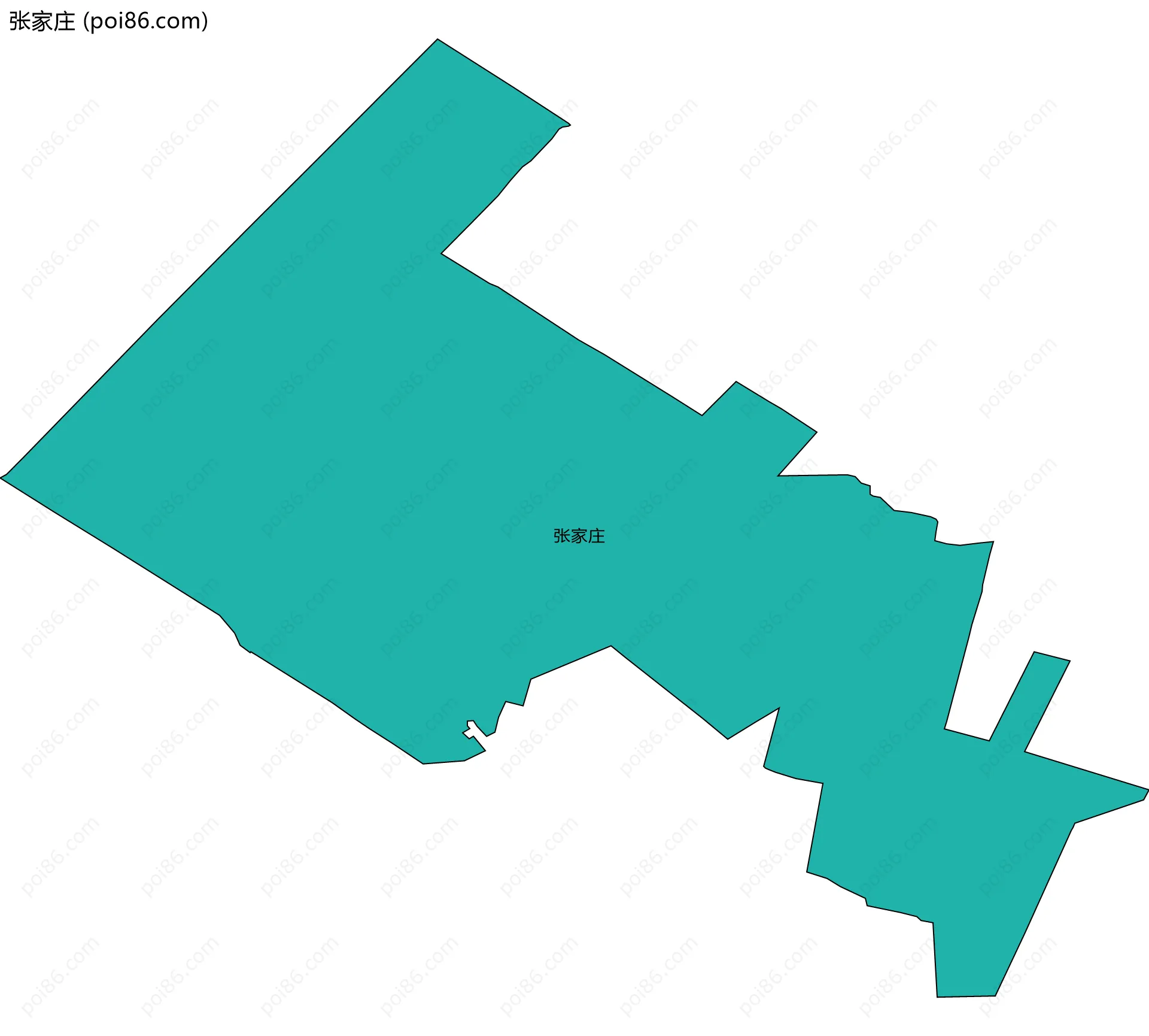 张家庄边界地图