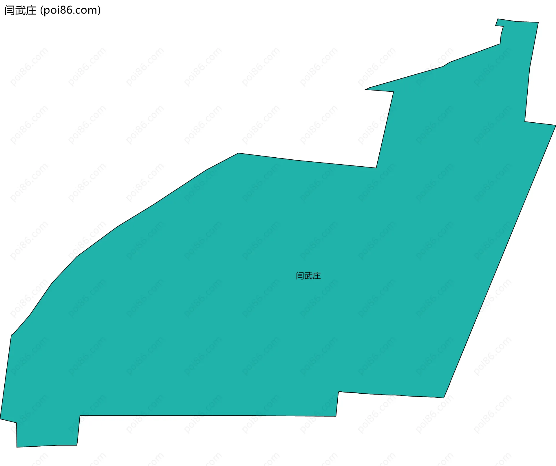 闫武庄边界地图