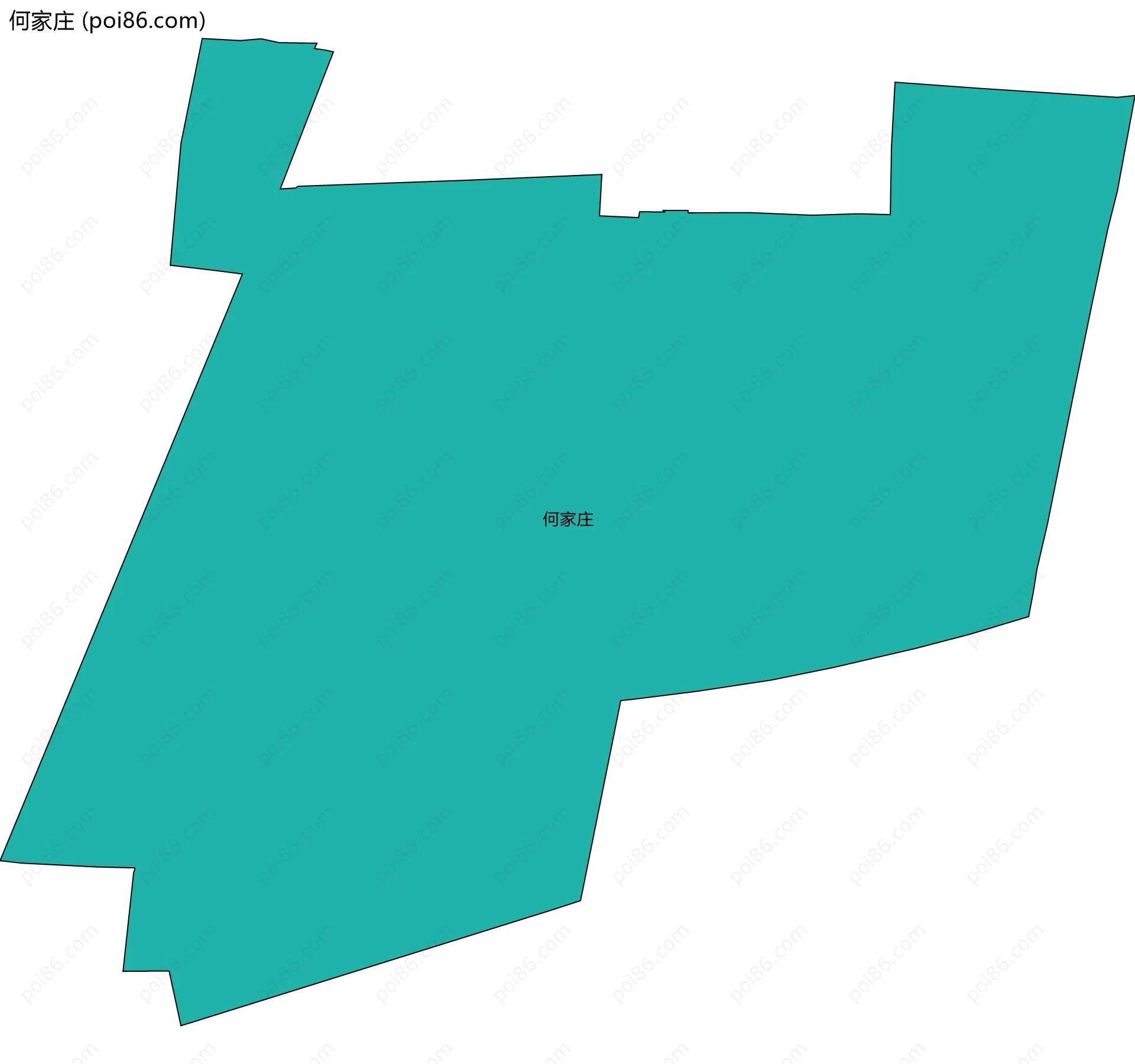 何家庄边界地图