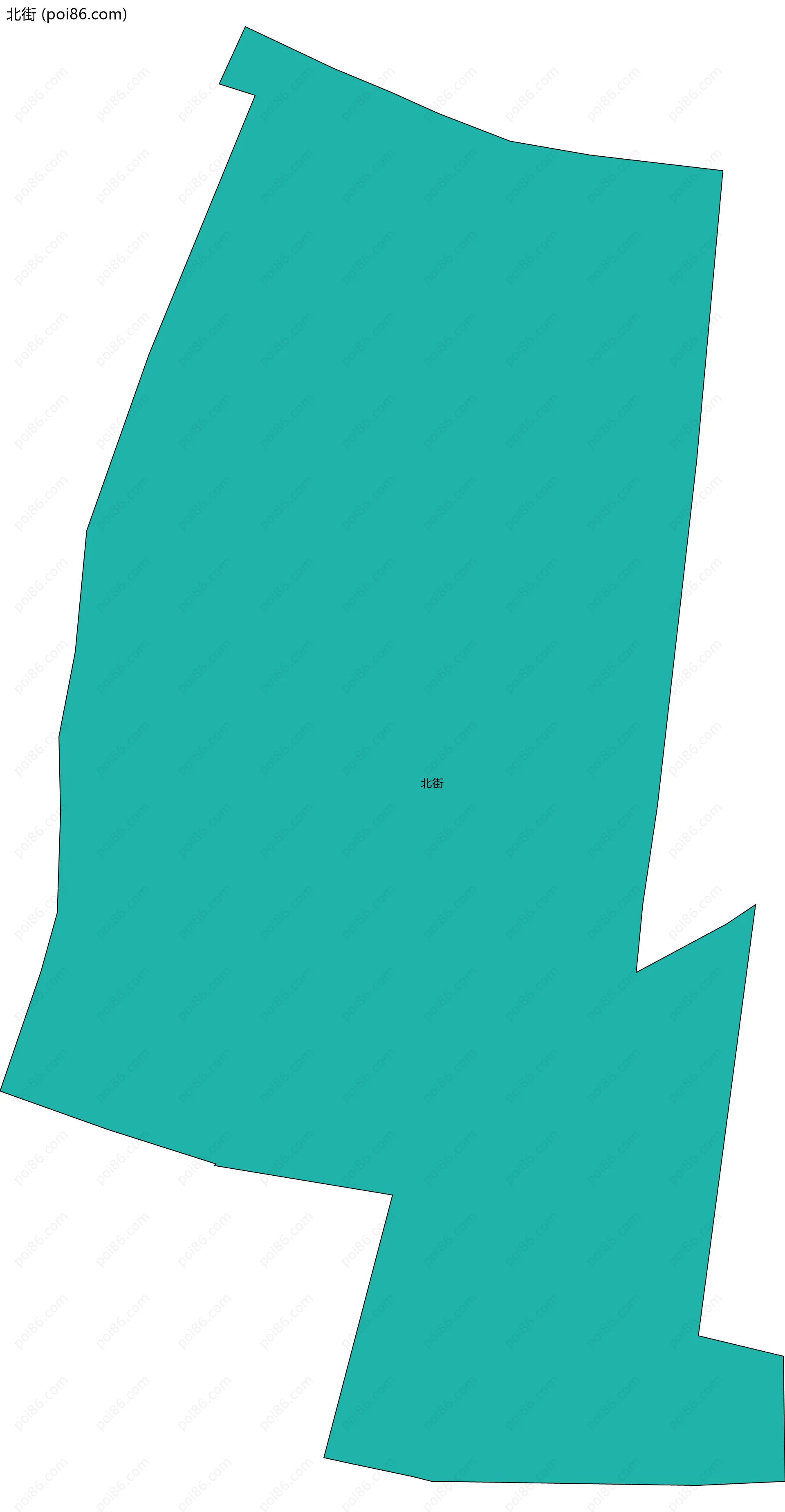 北街边界地图