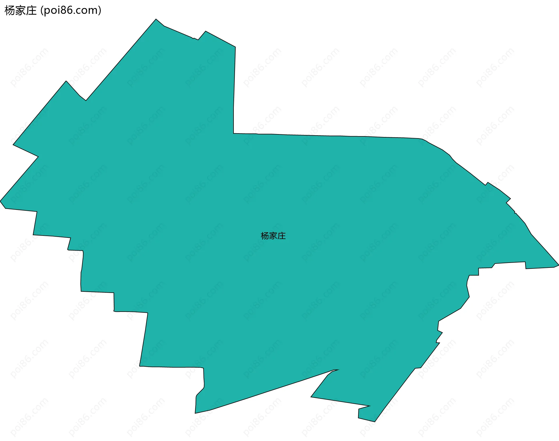 杨家庄边界地图