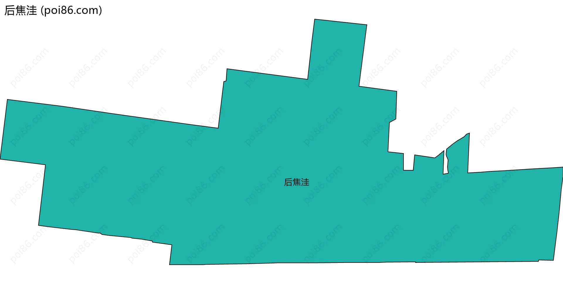 后焦洼边界地图