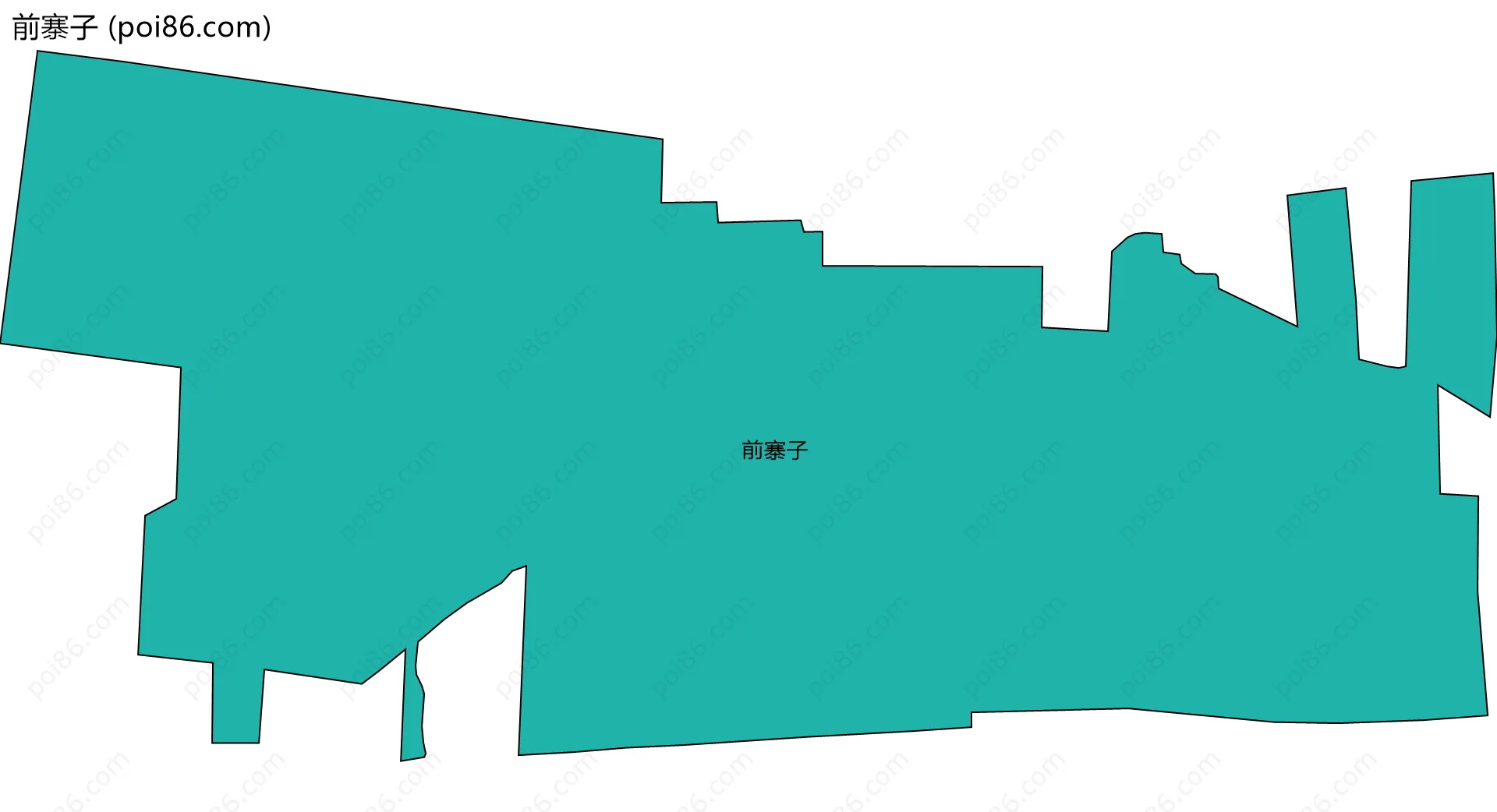 前寨子边界地图