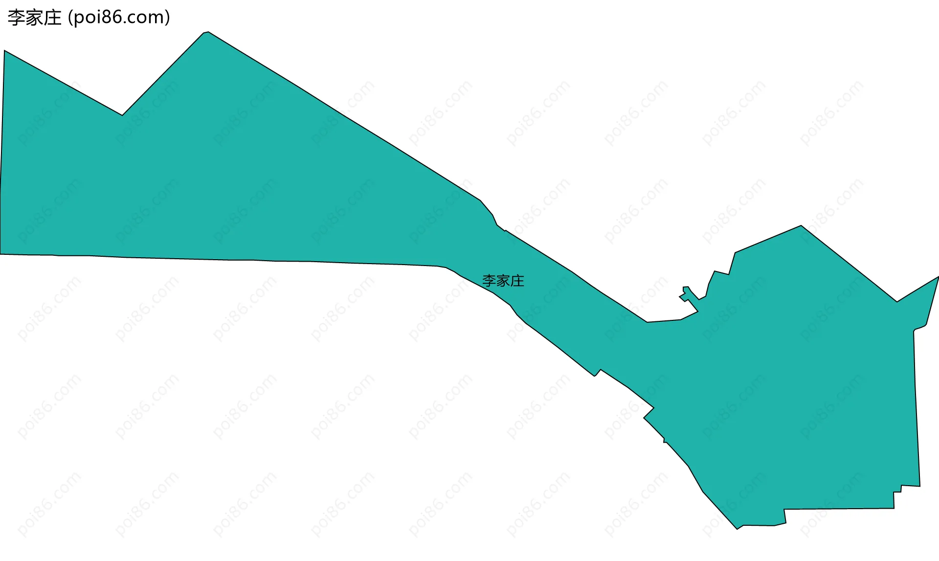 李家庄边界地图