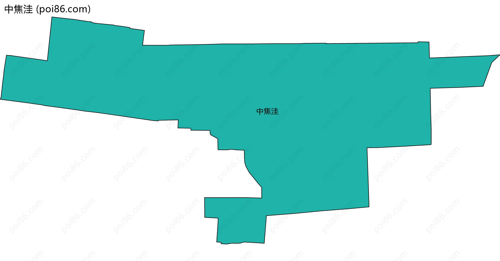 中焦洼边界地图