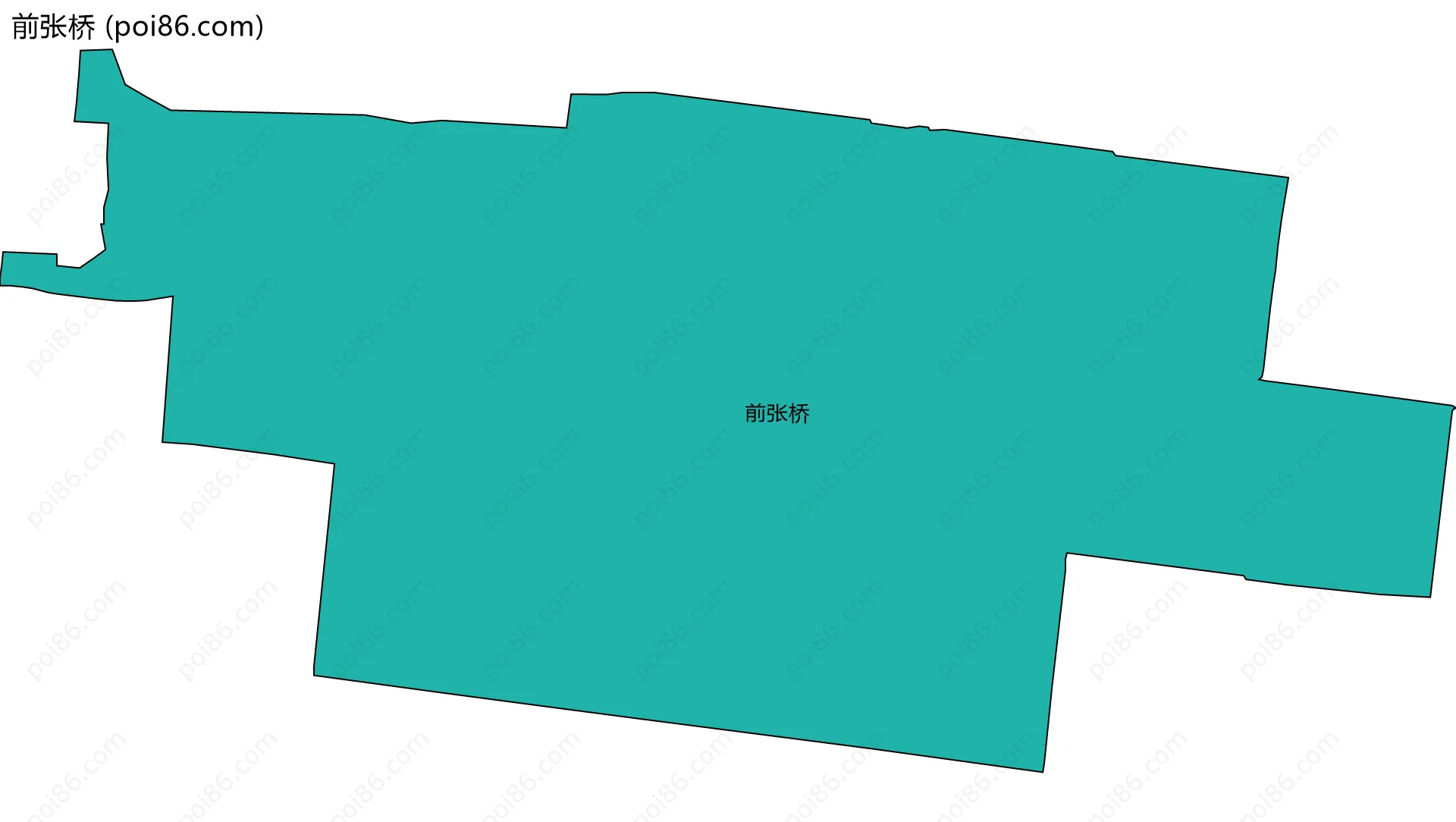 前张桥边界地图