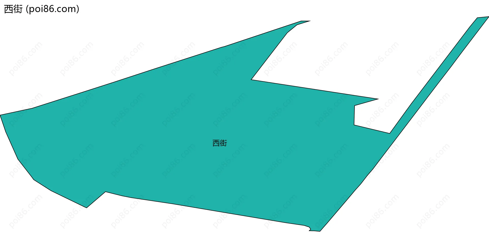 西街边界地图