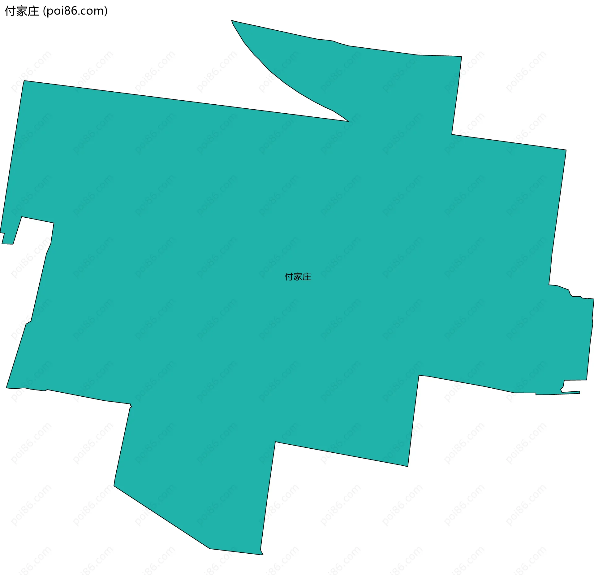 付家庄边界地图