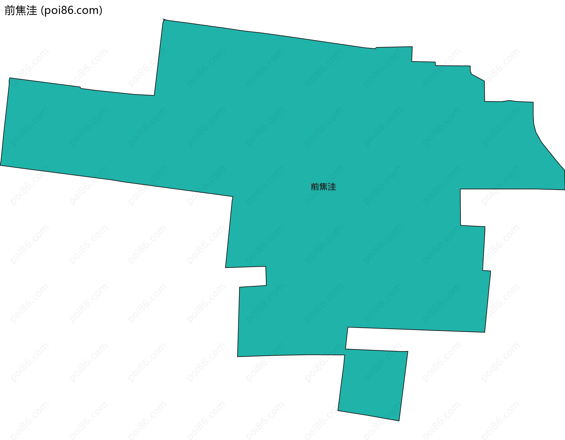 前焦洼边界地图