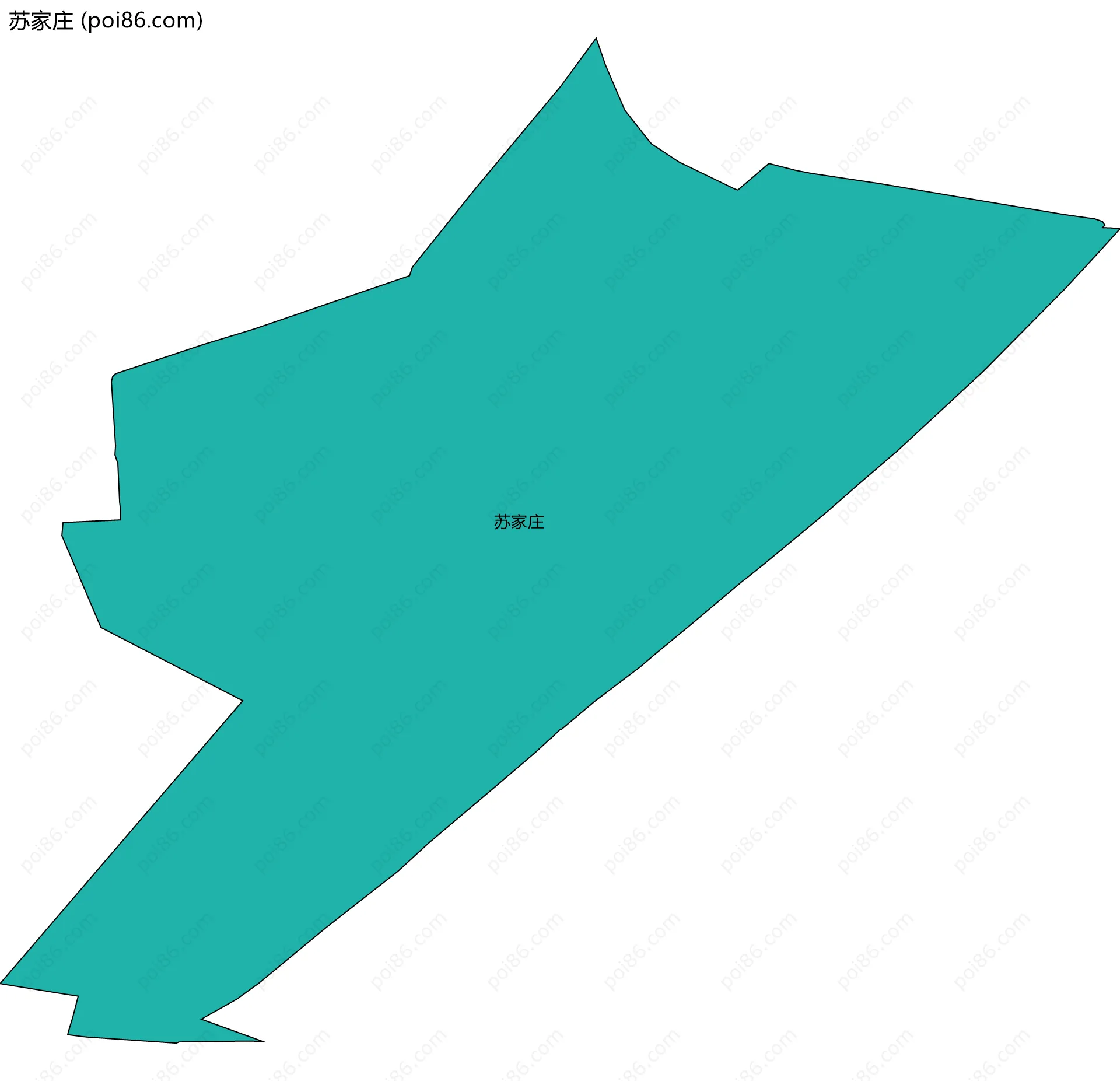 苏家庄边界地图