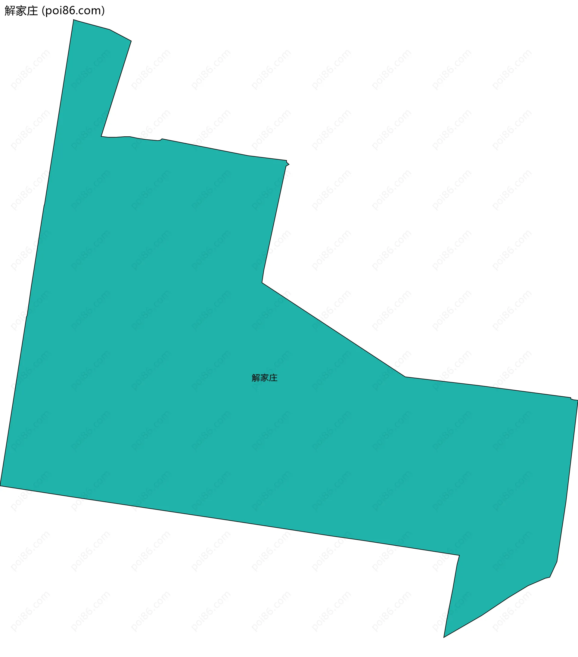 解家庄边界地图