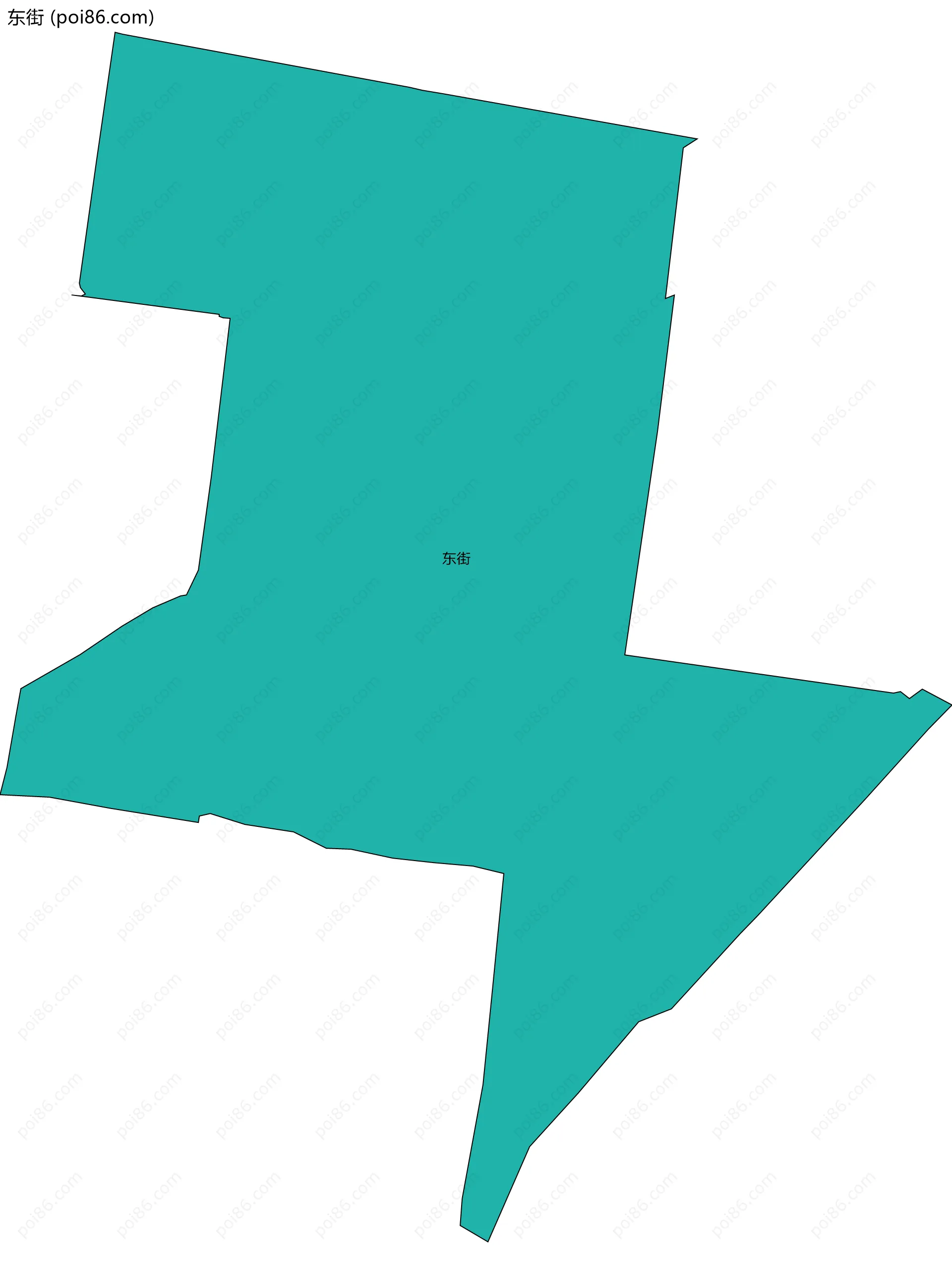 东街边界地图