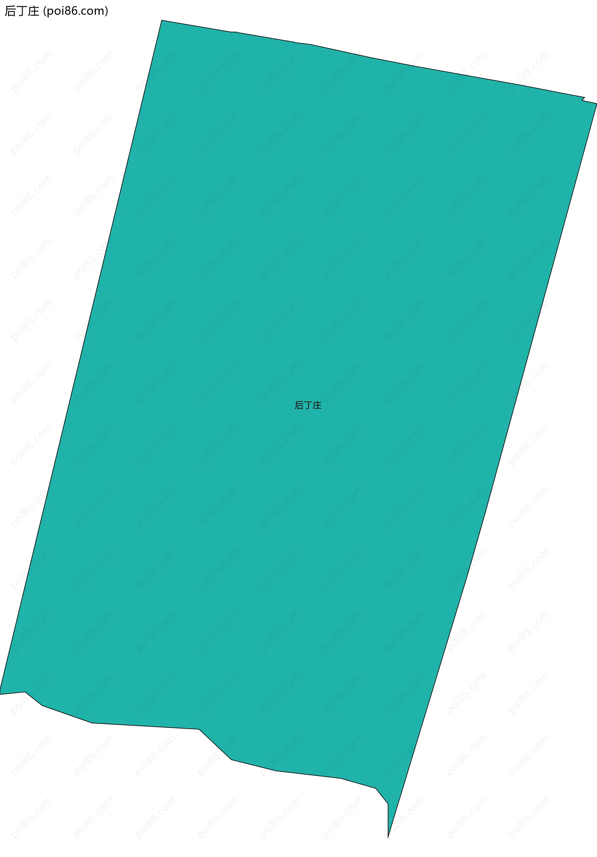 后丁庄边界地图