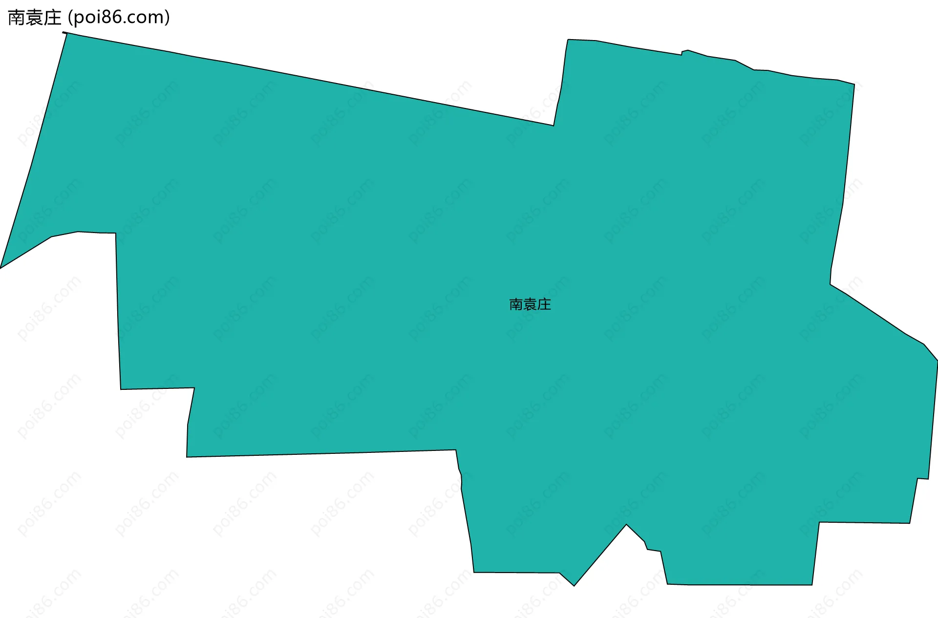 南袁庄边界地图
