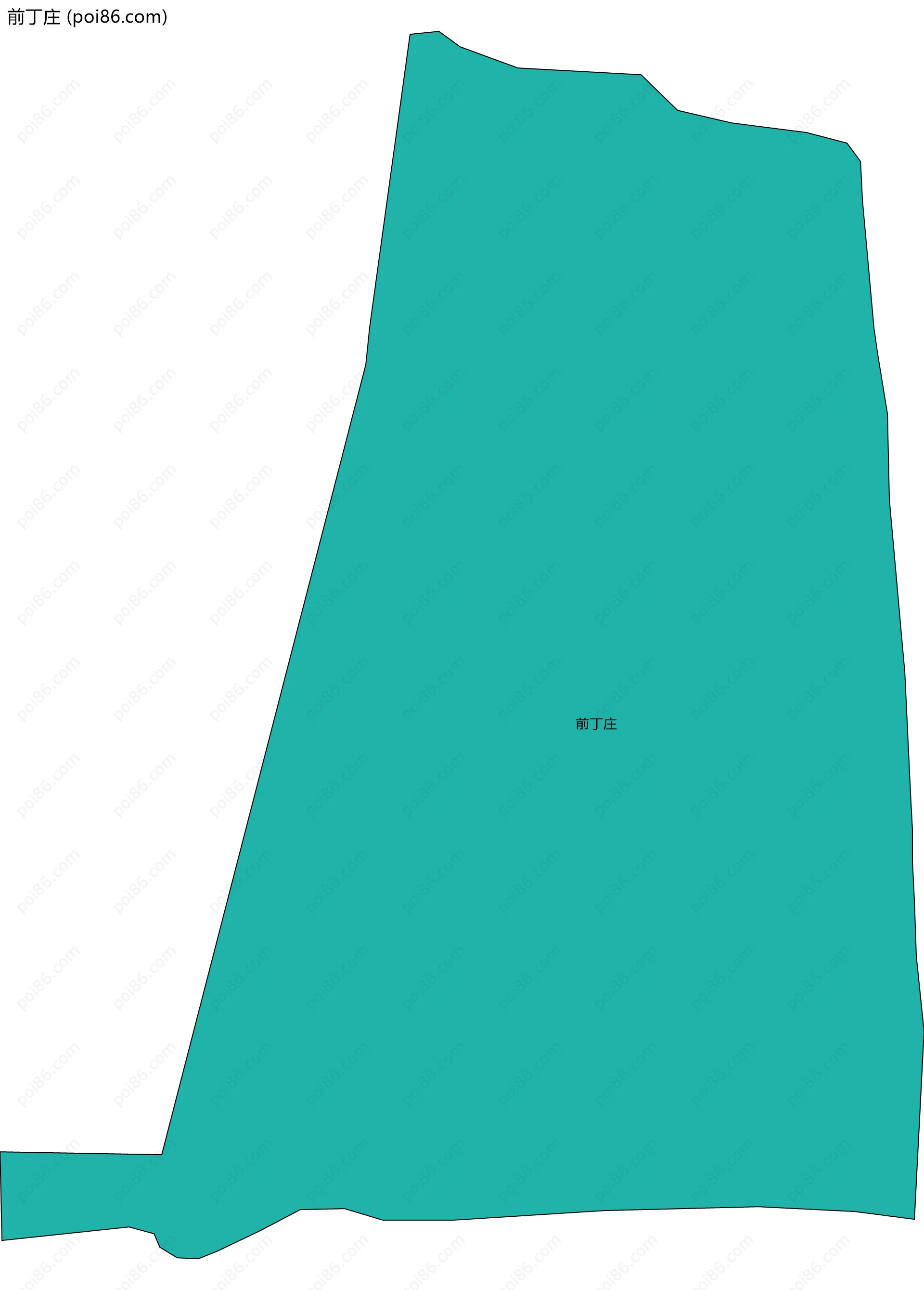 前丁庄边界地图