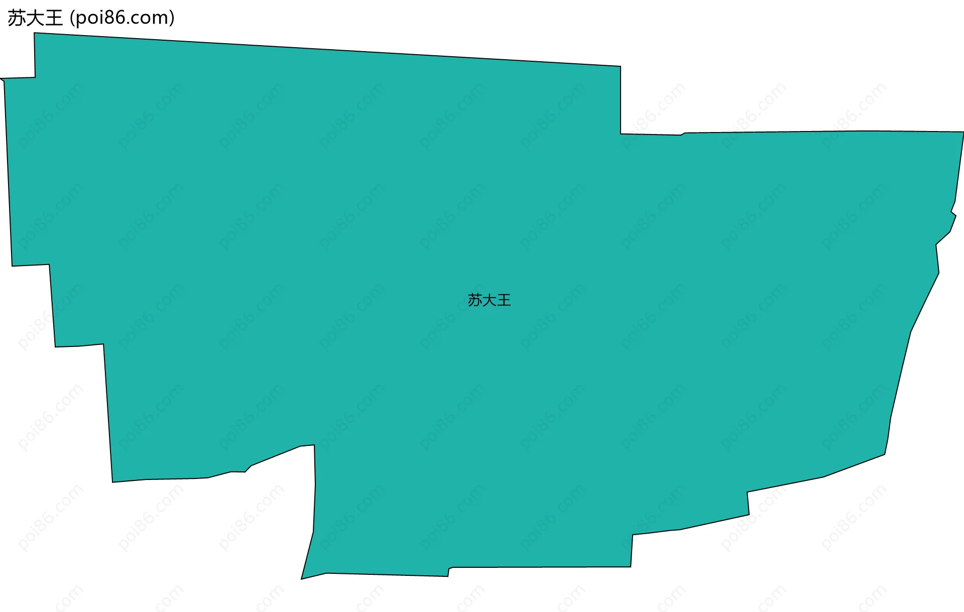 苏大王边界地图