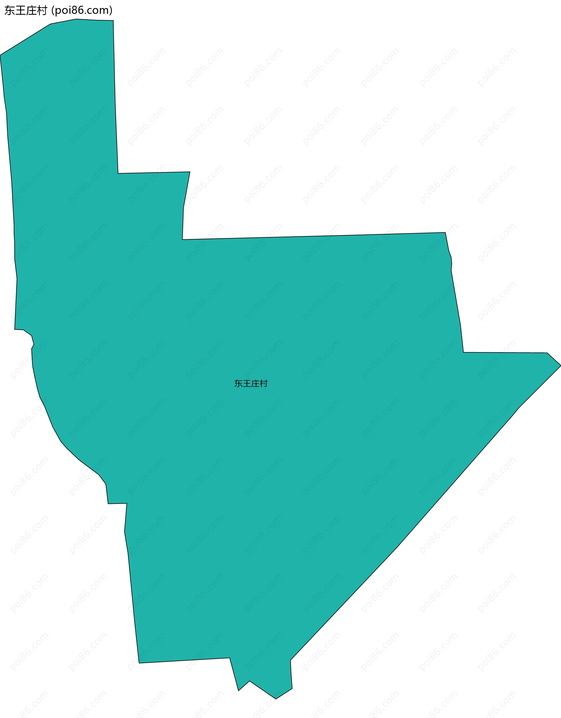 东王庄村边界地图