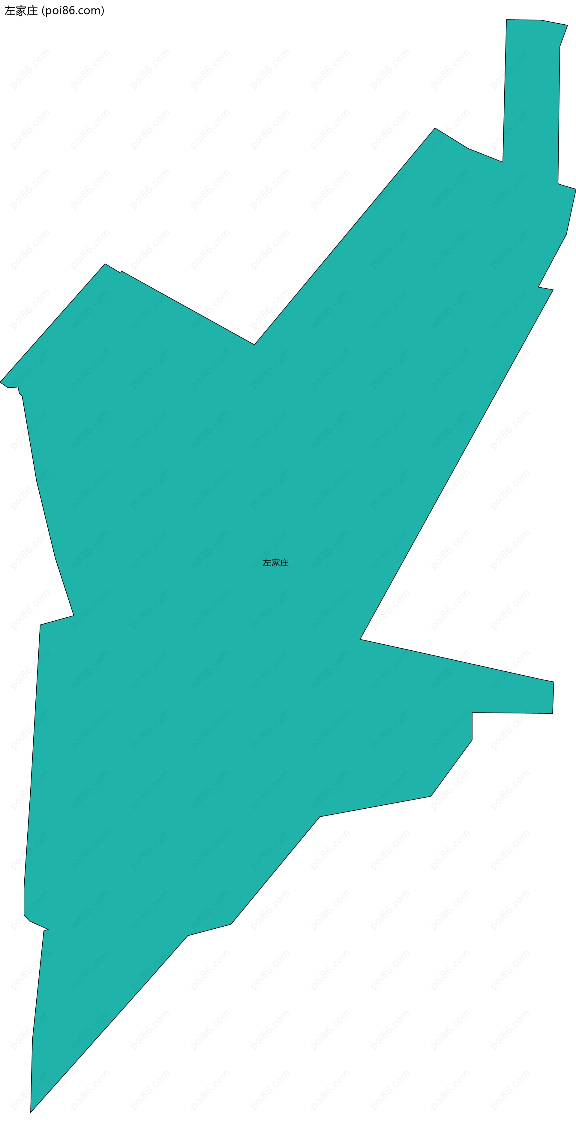 左家庄边界地图