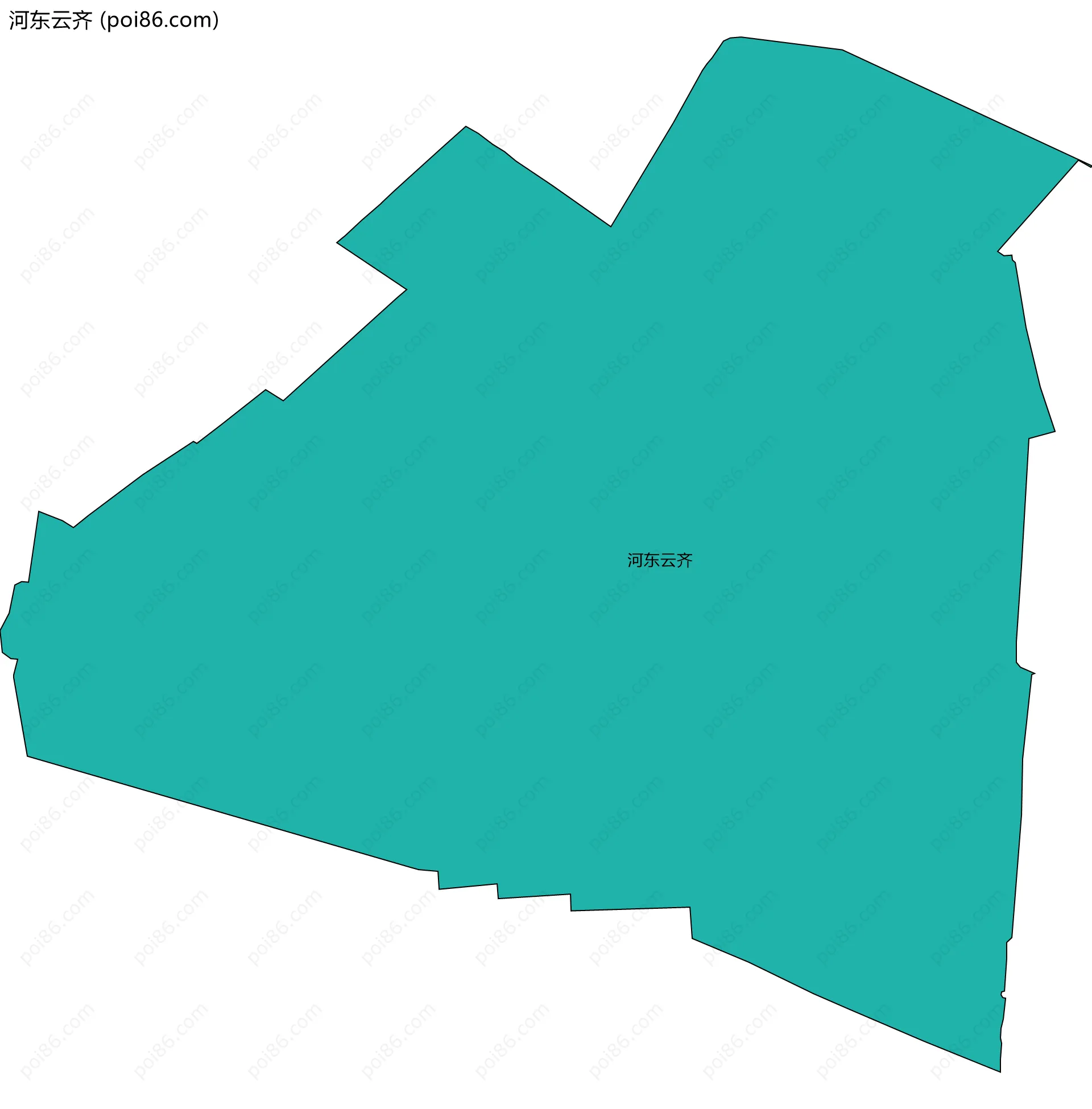 河东云齐边界地图