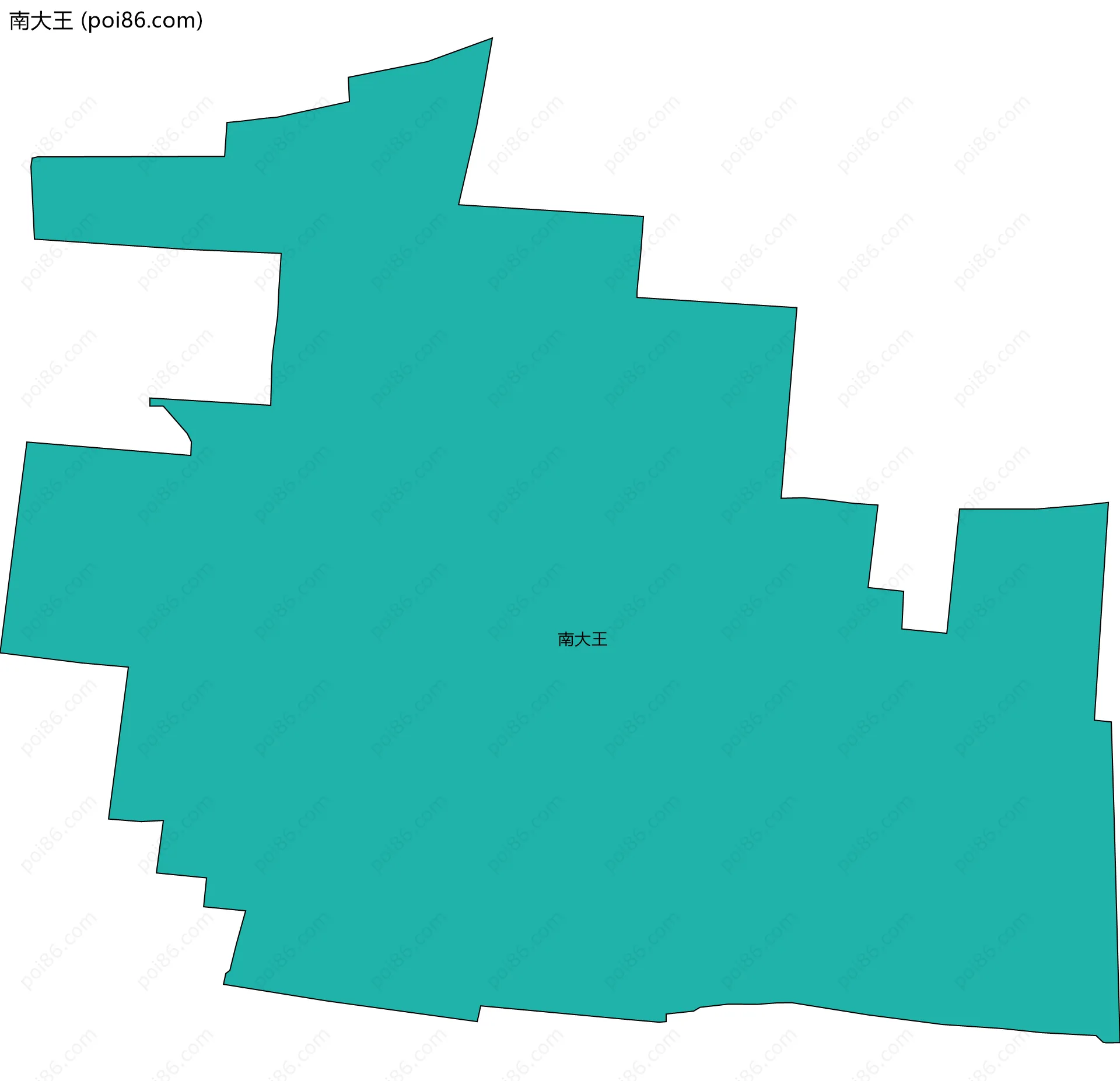 南大王边界地图