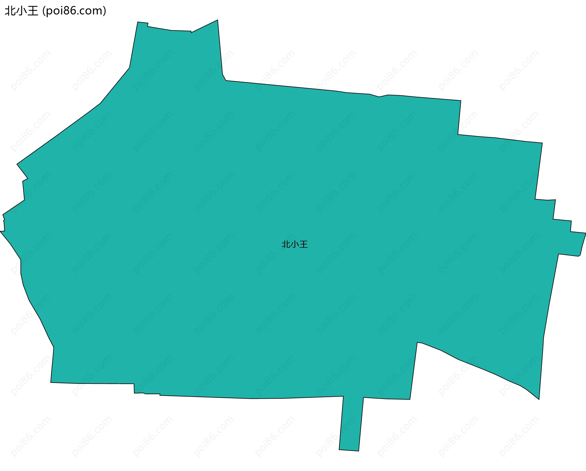 北小王边界地图