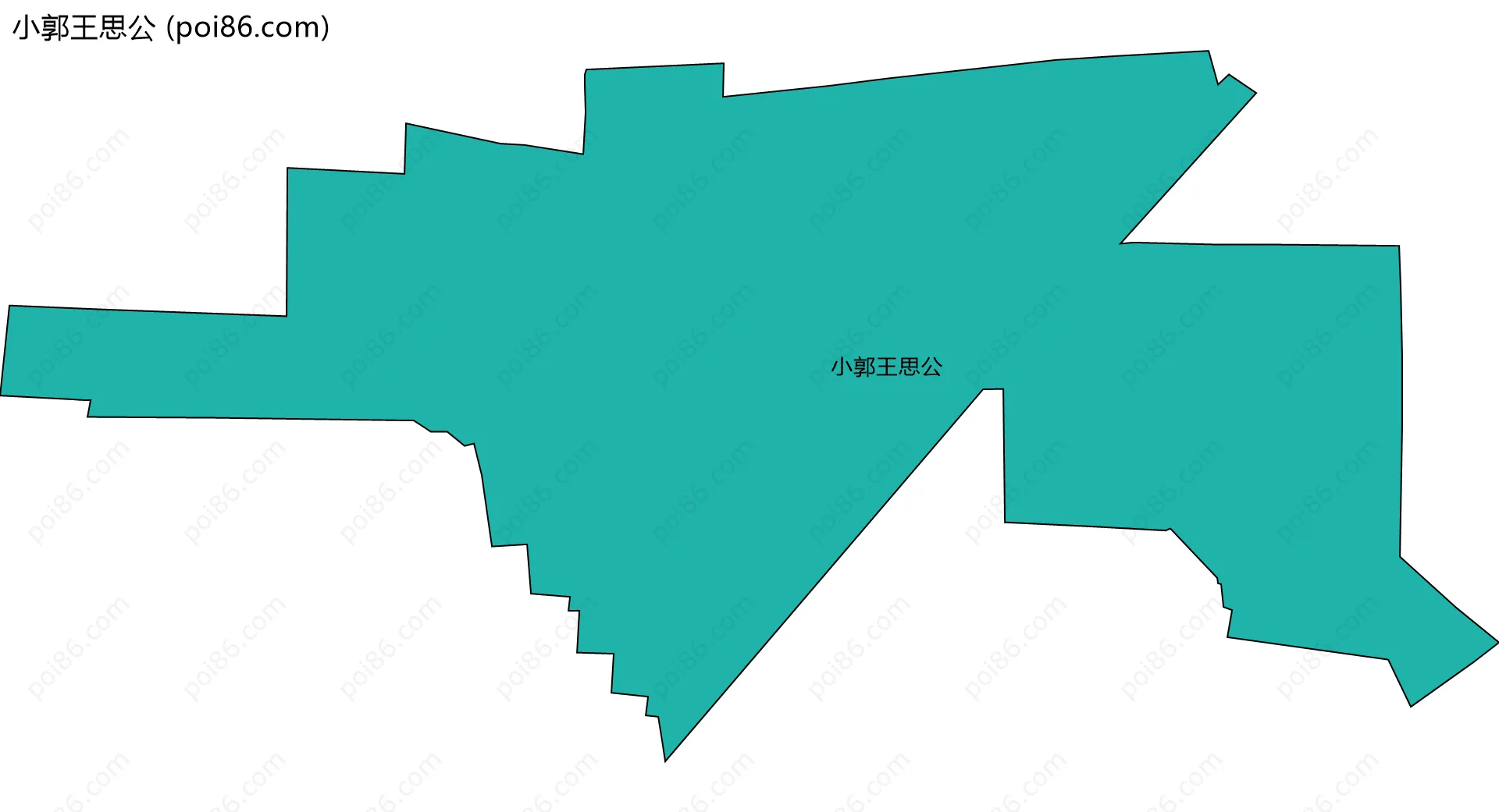 小郭王思公边界地图