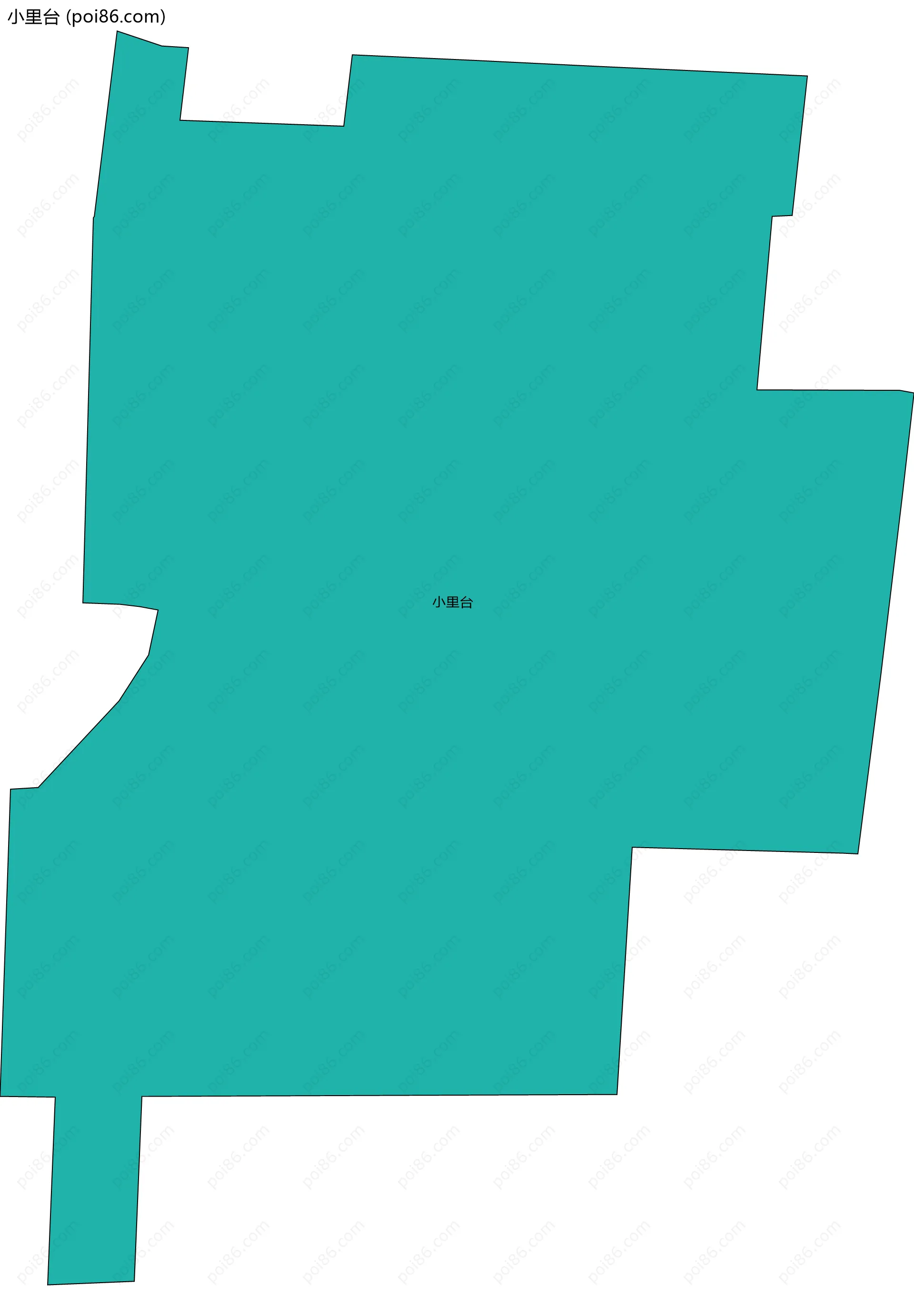 小里台边界地图