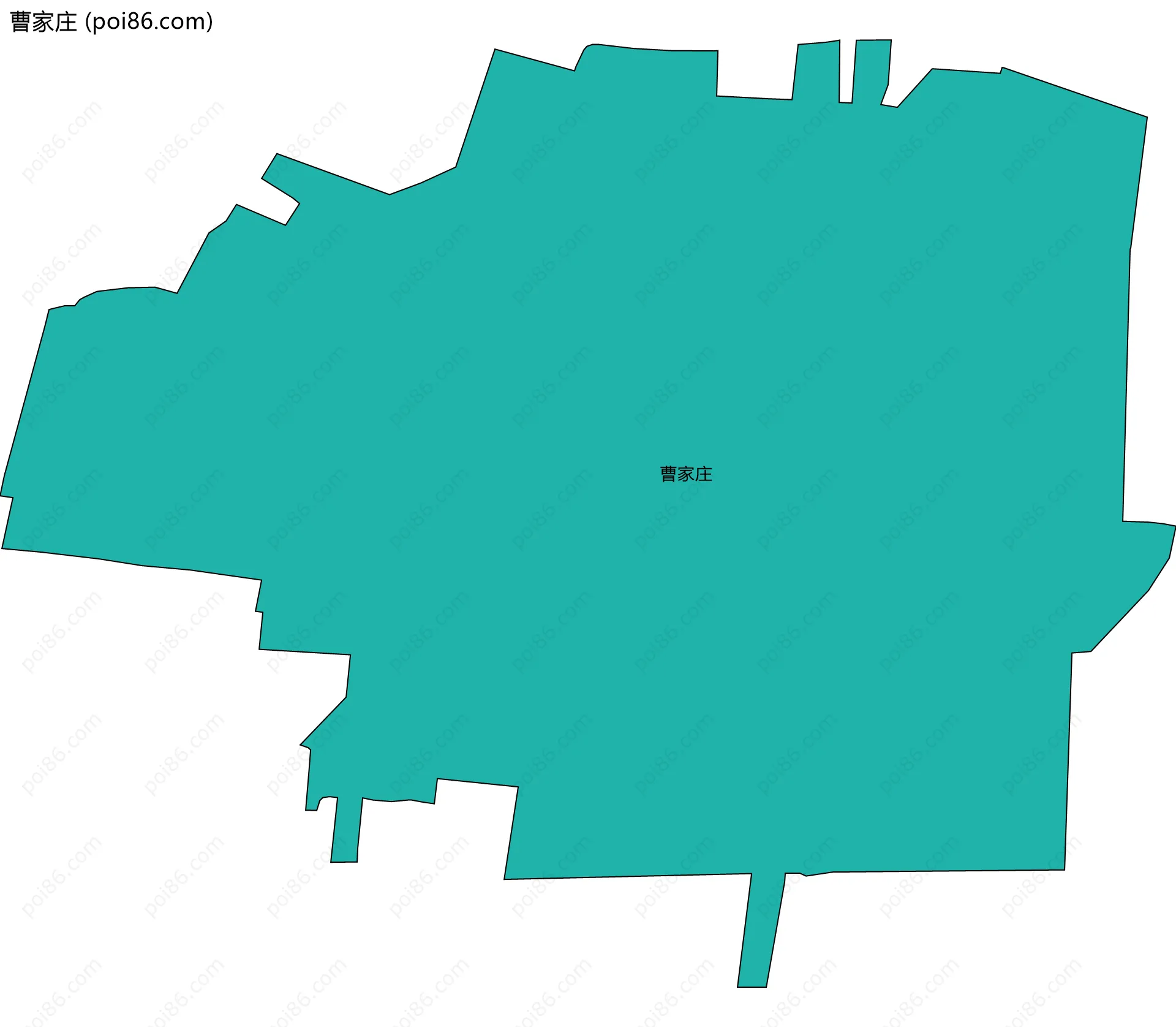 曹家庄边界地图